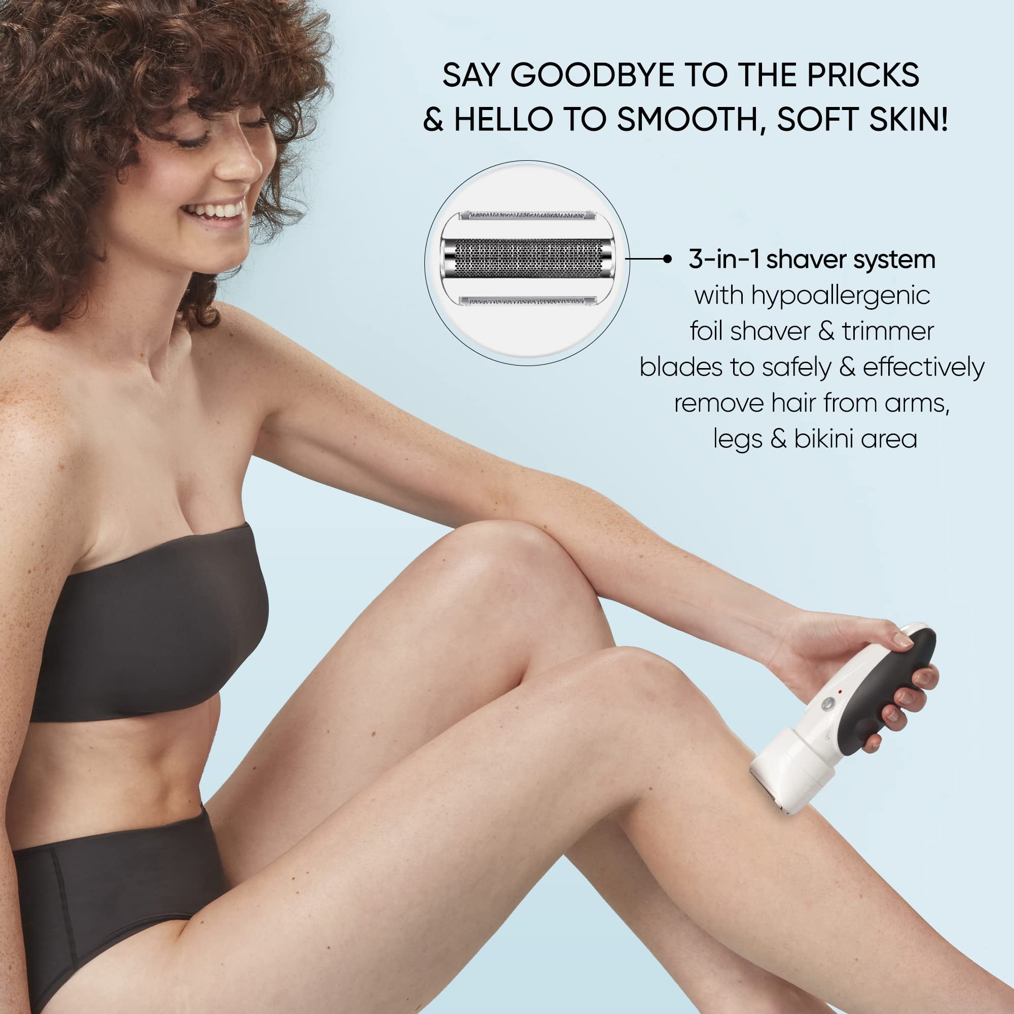 Conair Girlbomb Shaver For Women And Body Buffer, Wet/Dry, Lithium Ion Rechargeable