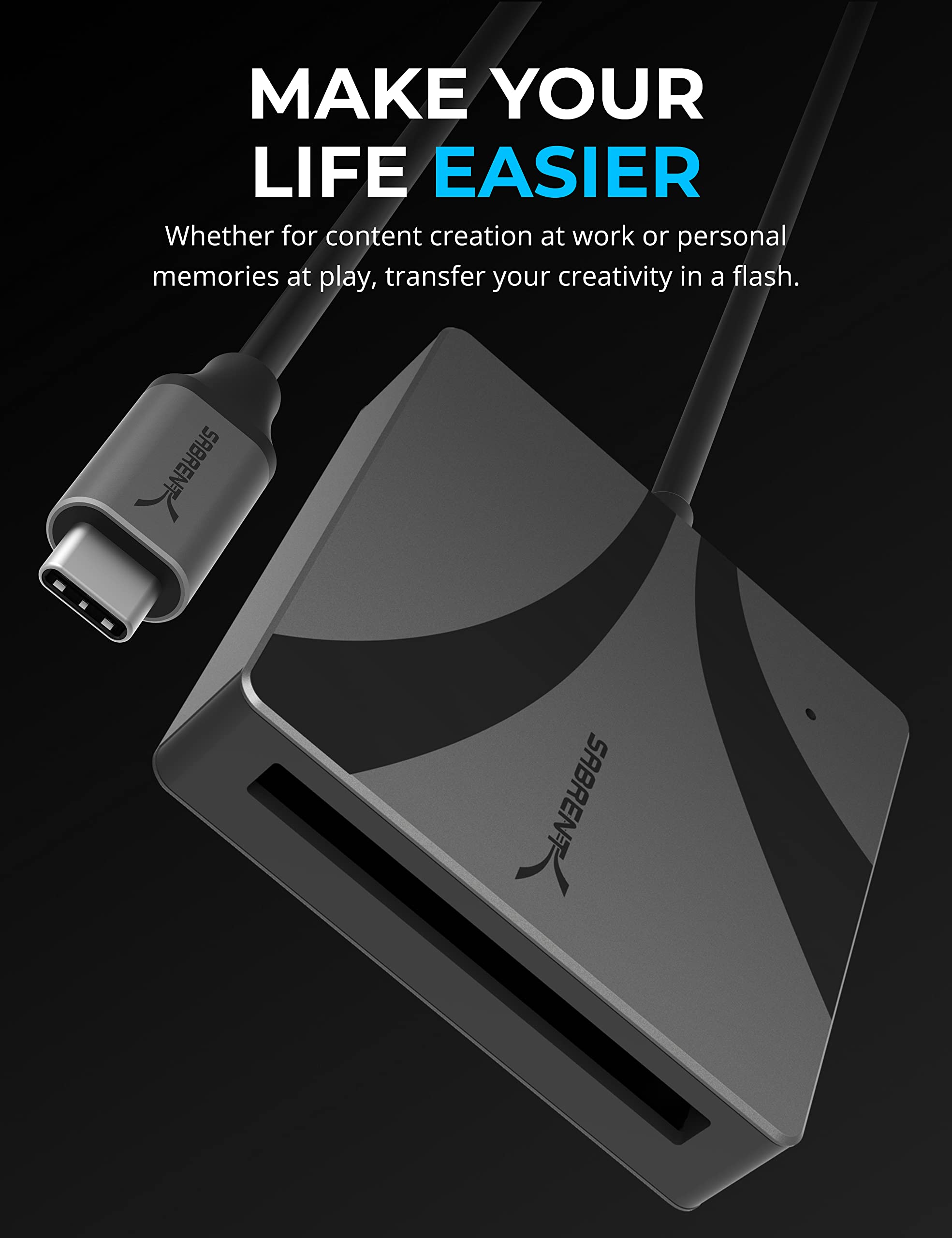 Sabrent Usb Type C Cfast 2.0 Card Reader [Cr Cf20]