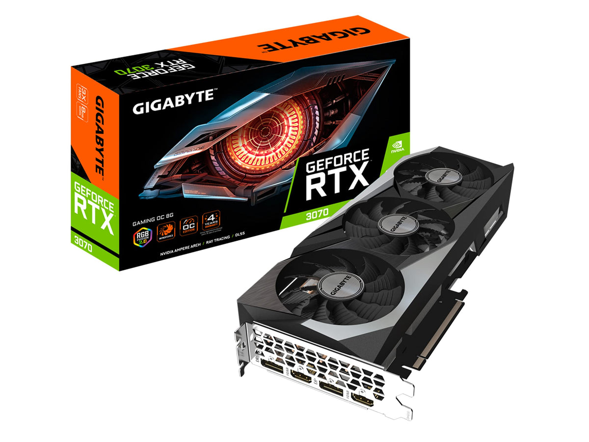 Gigabyte Geforce Rtx 3070 Gaming Oc 8G (Rev20) Graphics Card, 3X Windforce Fans, Lhr, 8Gb 256 Bit Gddr6, Gv N3070Gaming Oc 8Gd V