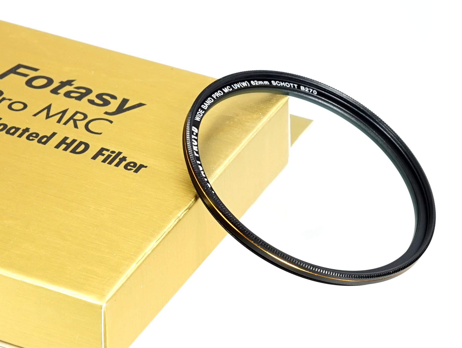 Fotasy 62Mm Ultra Slim Uv Protection Lens Filter, Nano Coatings Mrc Multi Resistant Coating Oil Water Scratch, 16 Layers Multico
