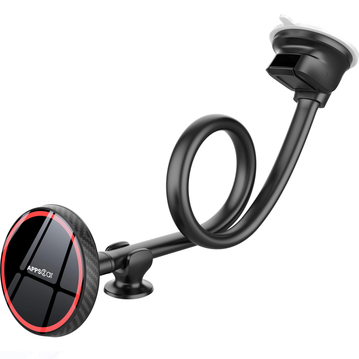 Apps2Car For Magsafe Car Mount Magnetic Phone Holder Upgraded 13 Inch Long Arm Suction Cup Windshield Mount Fits Iphone 16 Pro Max Plus 15 14 13 12 Mini