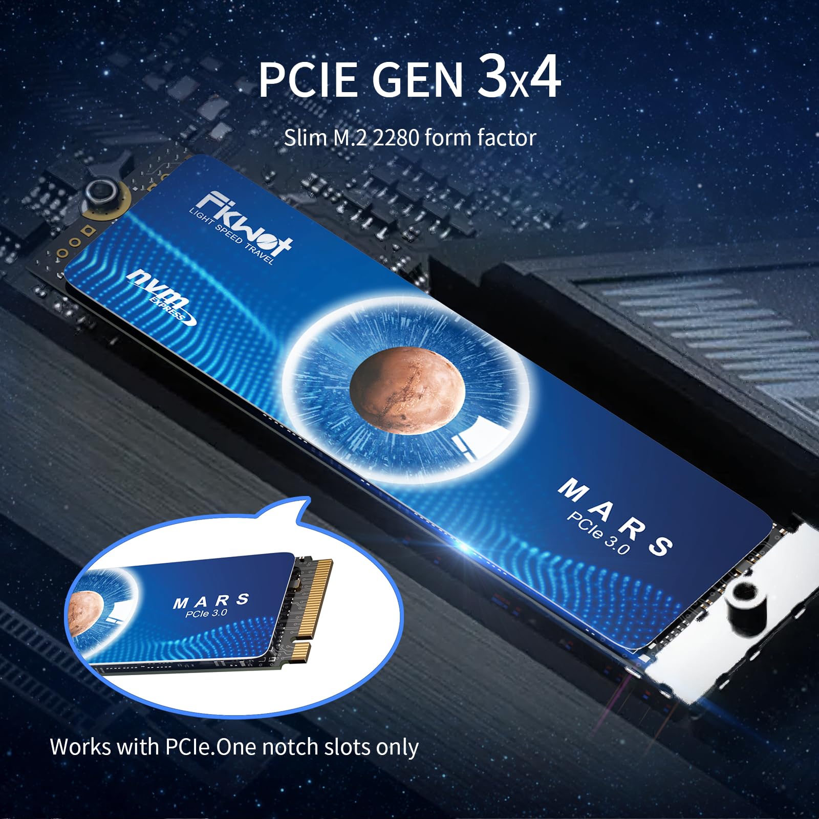 Fikwot Fx550 Nvme Ssd 512Gb M.2 Ssd Pcie 3.0  4, Read Up To 3,200 Mb/S, M2 2280 Internal Soild State Drive, Compatible With Desk