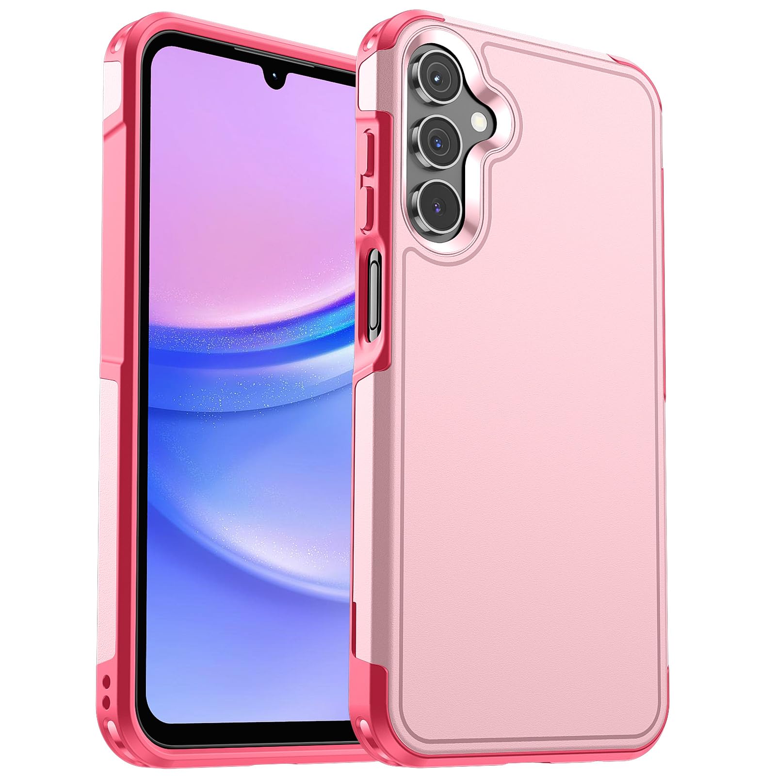 zapica Designed for Samsung Galaxy A15 5G Case, [Military Grade Drop Protection] [Dual Layer Structure Design] Heavy Duty Shockp