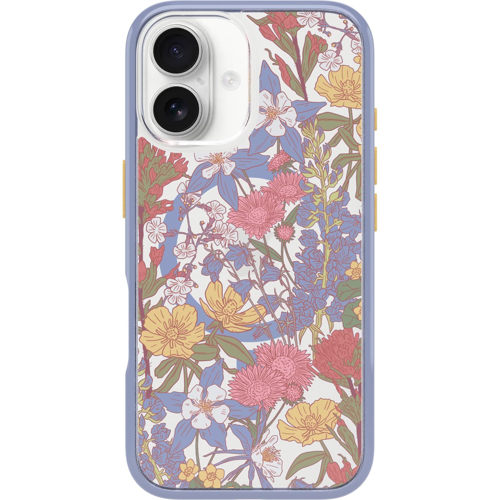 Otterbox Iphone 16 Symmetry Series Clear Case   Floral Purple
