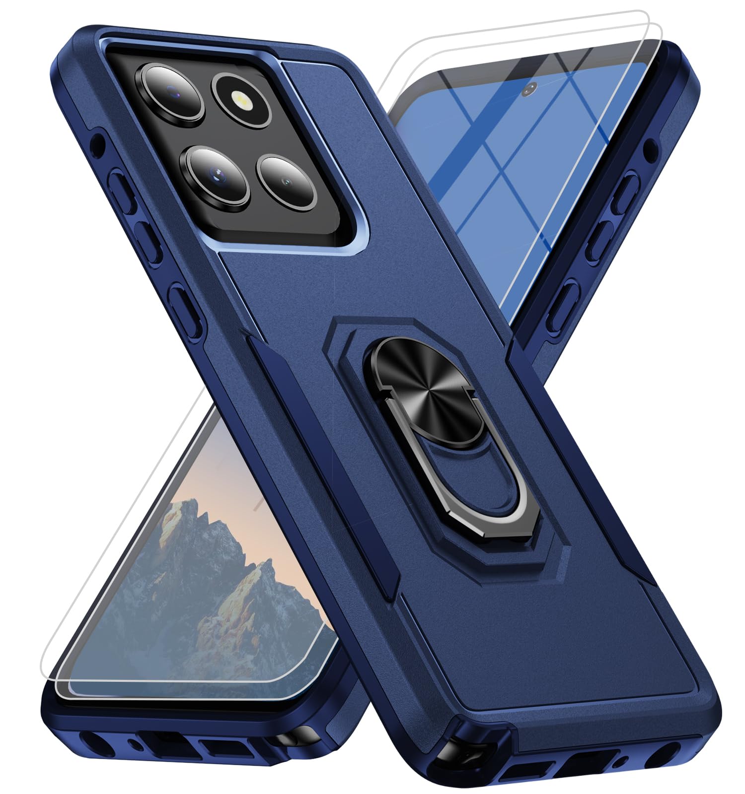 Bonkier for Motorola Moto G Stylus 2026/2025 Case [15 FT Military Grade Drop Protection] with 2X Tempered Glass Screen Protector