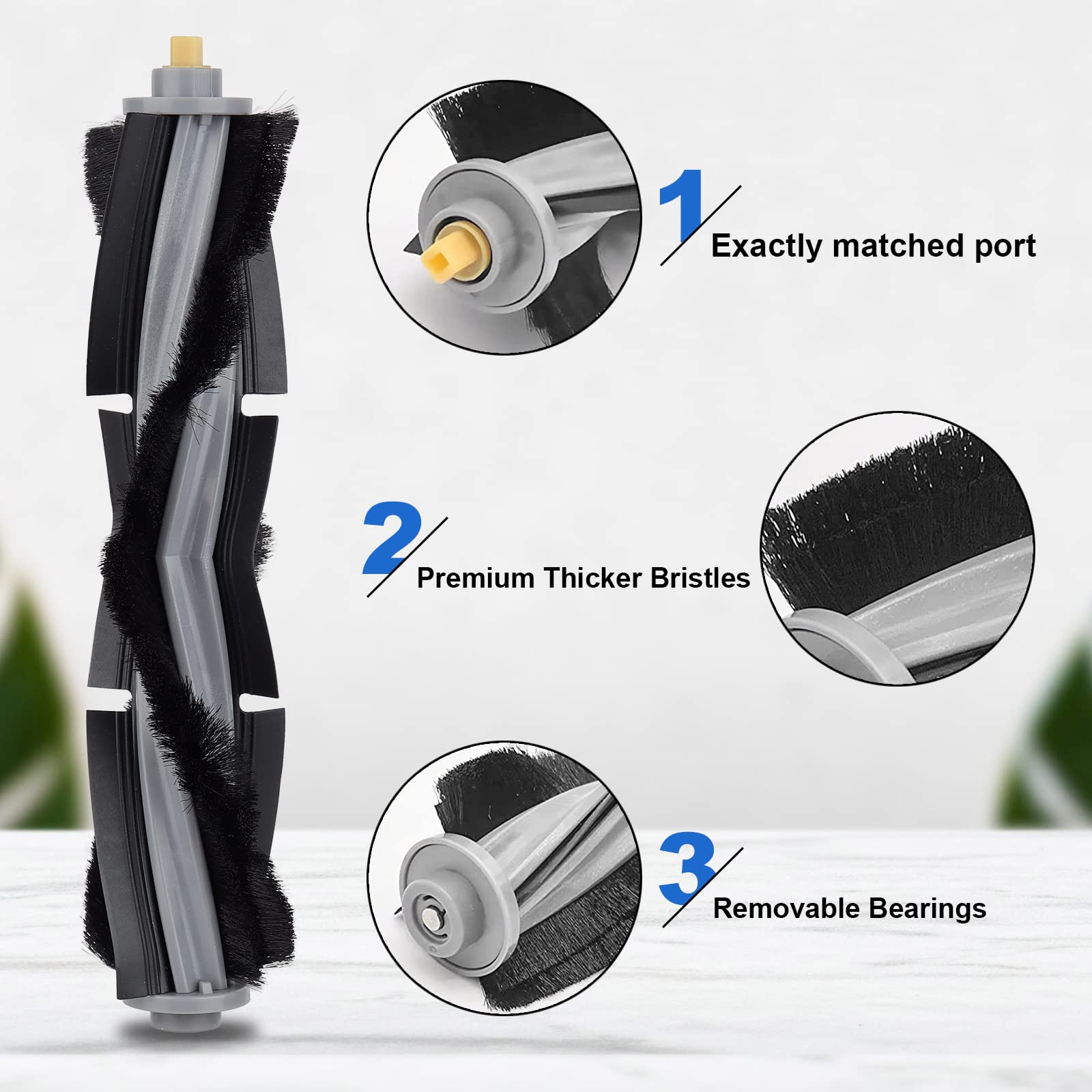 Replacement Parts For Ecovacs Deebot X1 Omni Turbo T10 T20 Omni T20/T20 Max/T20 Pro Robot Vacuum Cleaner - Spare Accessories Kit