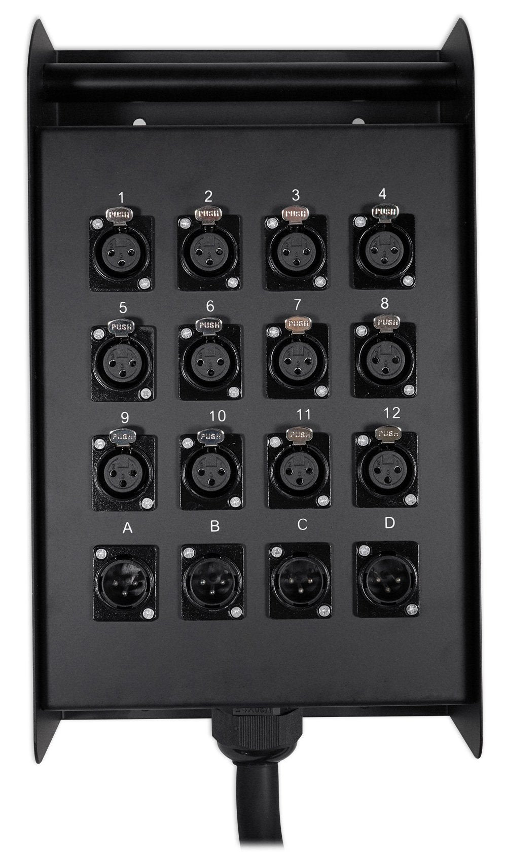 Rockville Sx1650 16 Channel 50 Foot Xlr Snake Cable, 100% Ofc, Double Shielded