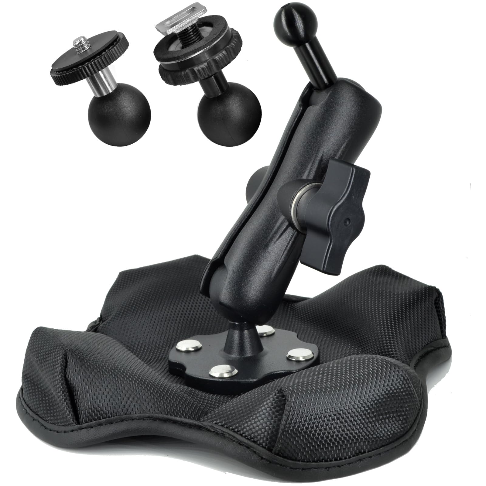 Vaubortti Aluminum Portable Nonslip Beanbag Dashboard Friction Mount 3 In 1 For Gps,Camera, Vedio Camera,Backup Camera Monitor,3