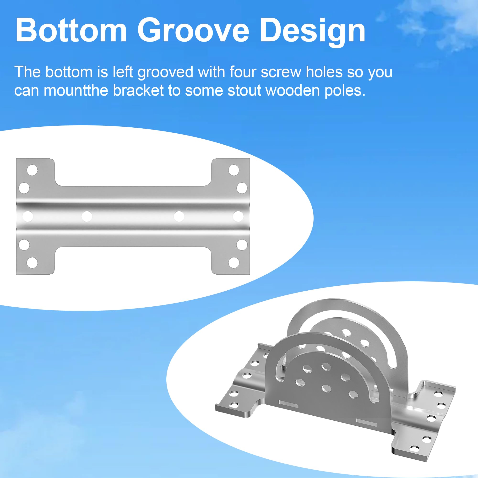 Starlink Gen 3 Roof Mount, Starlink Heavy Duty Pivot Pole Mounting Kit, Starlink V3 Plate Roof Mount, Compatible With Starlink S