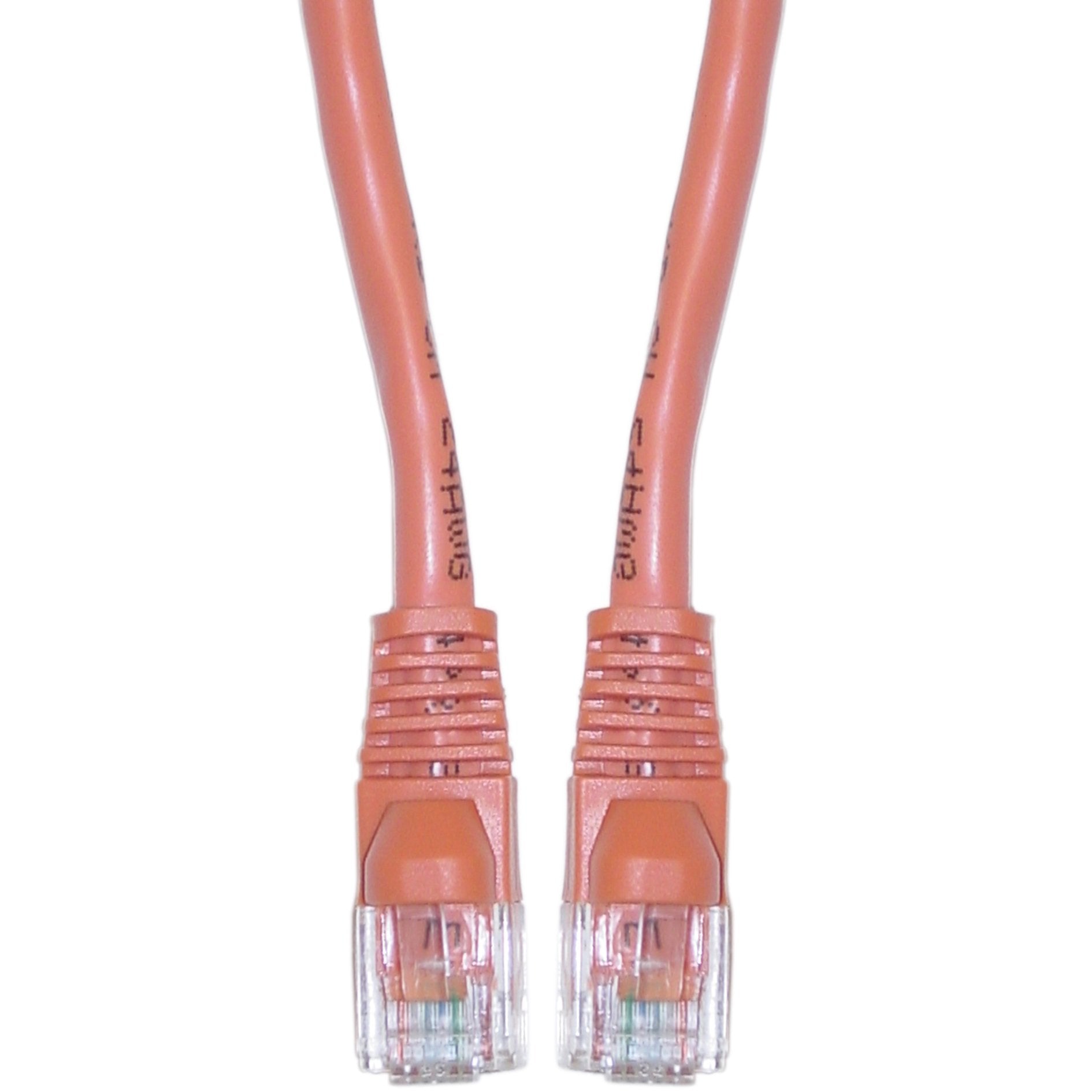 25 Feet Cat6, Utp, Crossover, With Molded Boot, 350Mhz, Orange (10X8 33325)