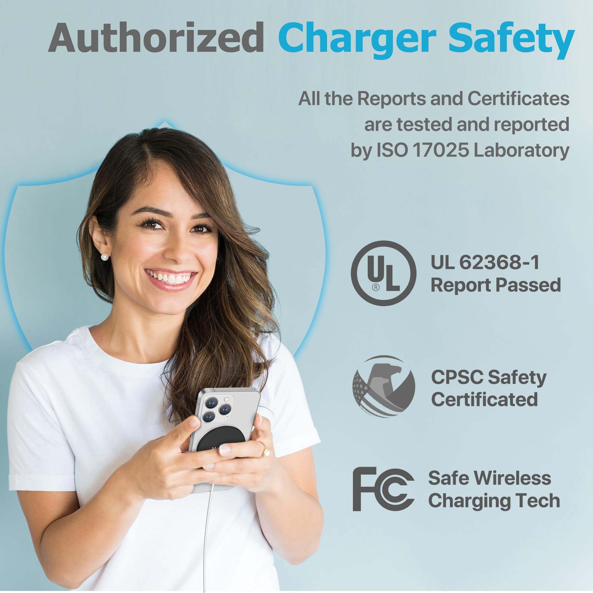 Magnetic Wireless Charger,Magease 15W Wireless Charger Magnetic Compatible With Iphone 16 15 14 13 12 Series And Airpods 3/2/Pro