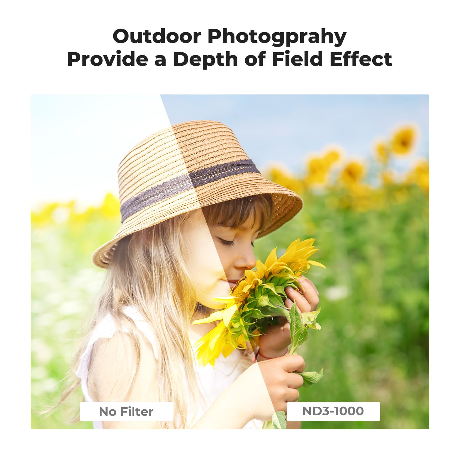 K&F Concept 40.5mm Variable ND3-ND1000 (1.5-10 Stops) Neutral Density Lens Filter D-Series Optical Glass