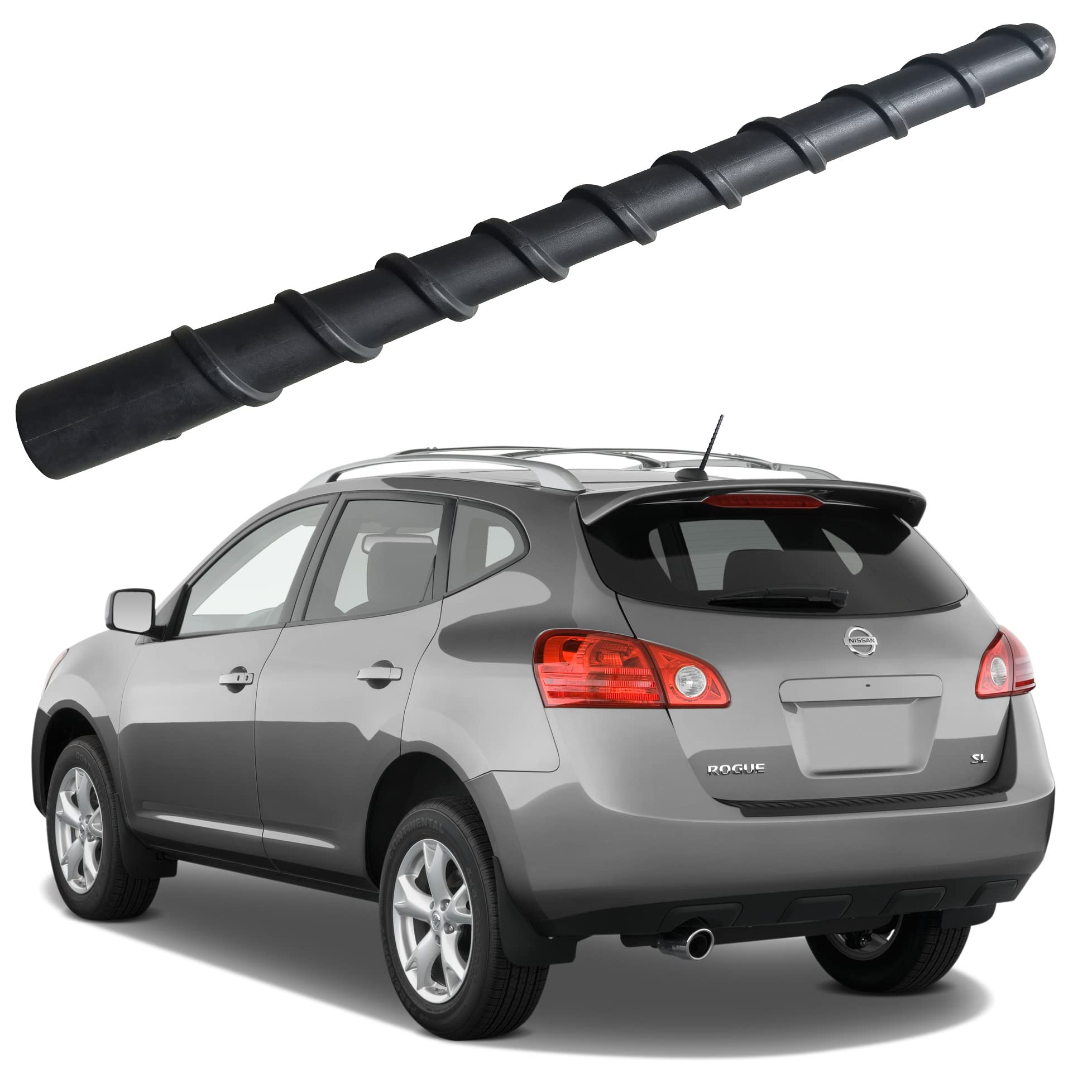 Spiral Rubber Antenna For Nissan Rogue (2008 2013), Nissan Murano (2003 2014), Sentra (2007 2012), Versa (2007 2012), Leaf (2011