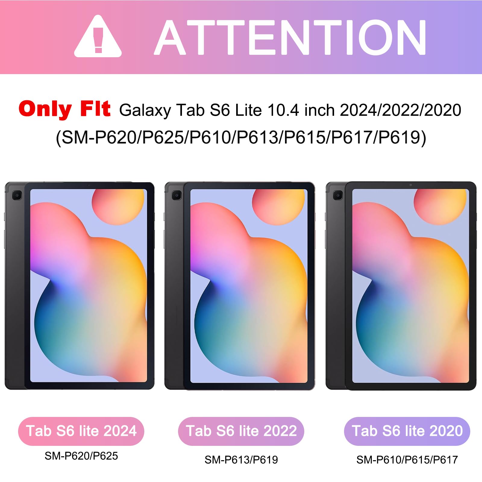 Braecnstock Kids Case For Samsung Galaxy Tab S6 Lite 10.4 Inch 2024/2022/2020 (Sm P620/P610/P619) With Pen Holder Rotating Hand