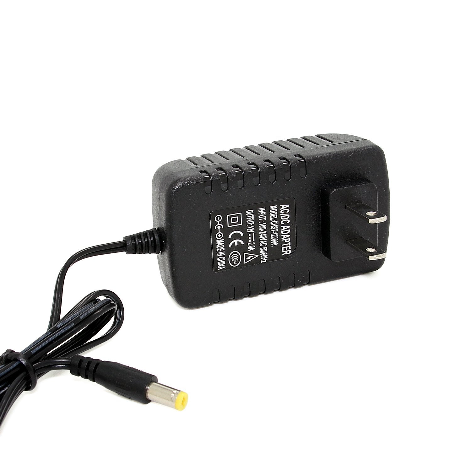 Revotech Dc 12V 2A Us Plug Power Adapter, Ac Dc Adapter Output 12V 2A For Cctv Camera Ip Cctv Surveillance Camera System, 0.9 Meter Ac To Dc Power Cord, Input 100 To 240V 50/60Hz