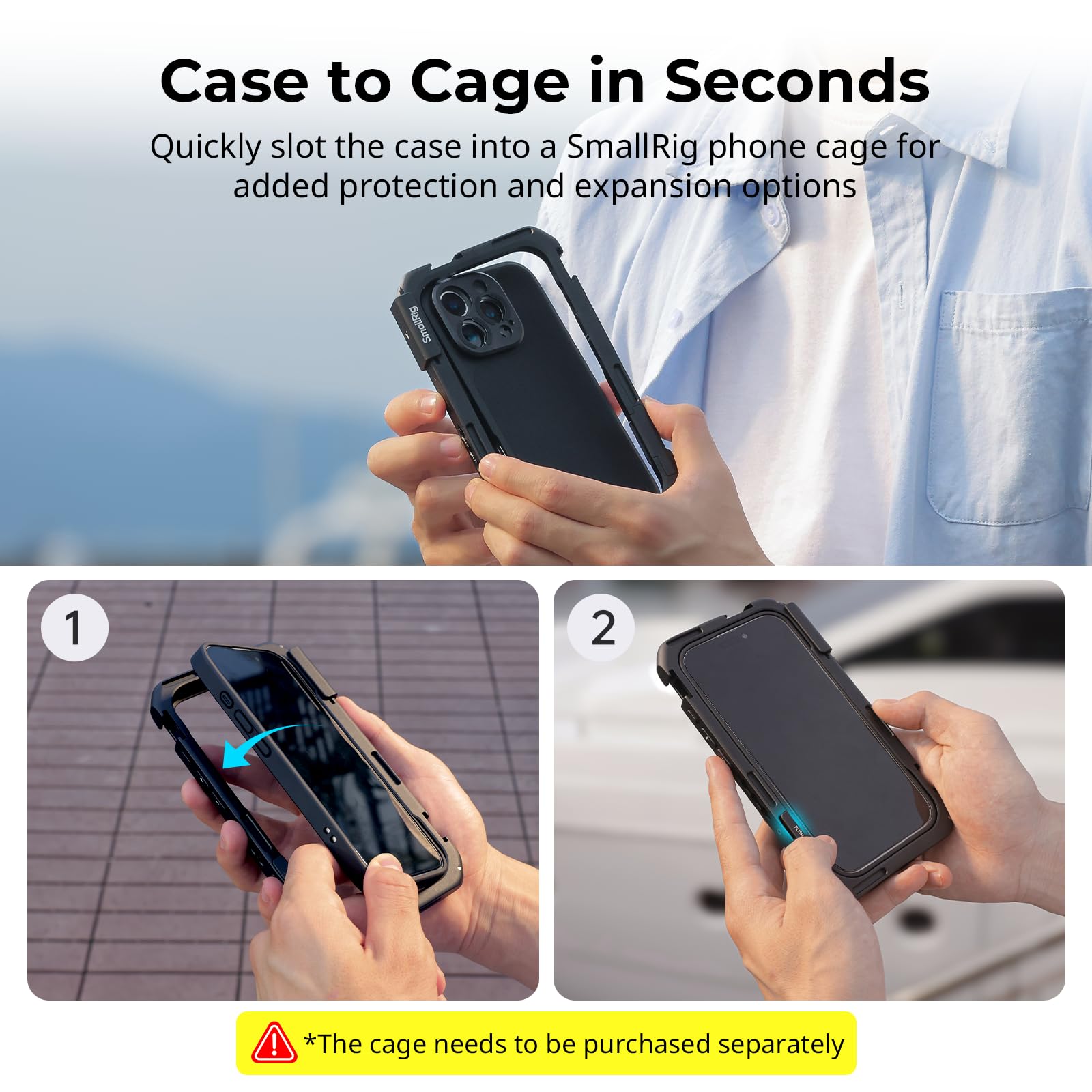 Smallrig Filmov Phone Case Kit For Iphone 16 Pro, Lightweight Photography Phone Case With T-Mount Lens Backplate, Support For Ma