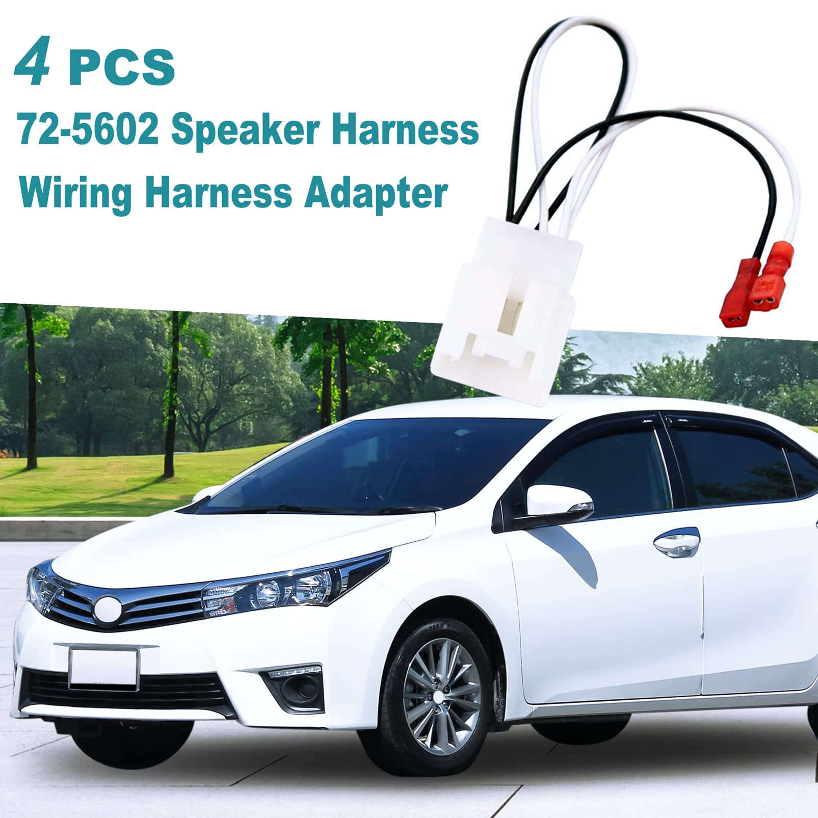 Immk 72 5602 Car Replacement Door Speaker Wiring Harness Plug Connector For 2011 2021 Ford F 150 Fusion Escape Focus Bronco Must