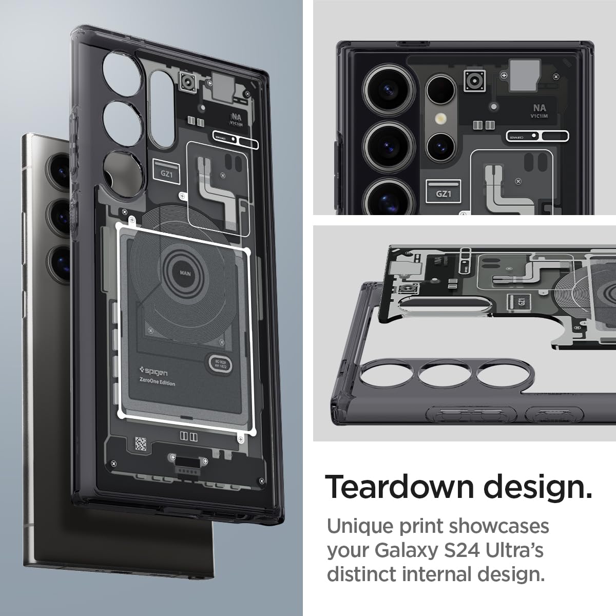 Spigen Ultra Hybrid Designed For Galaxy S24 Ultra Case (2024) [Anti Yellowing], [Military Grade Protection]   Zero One