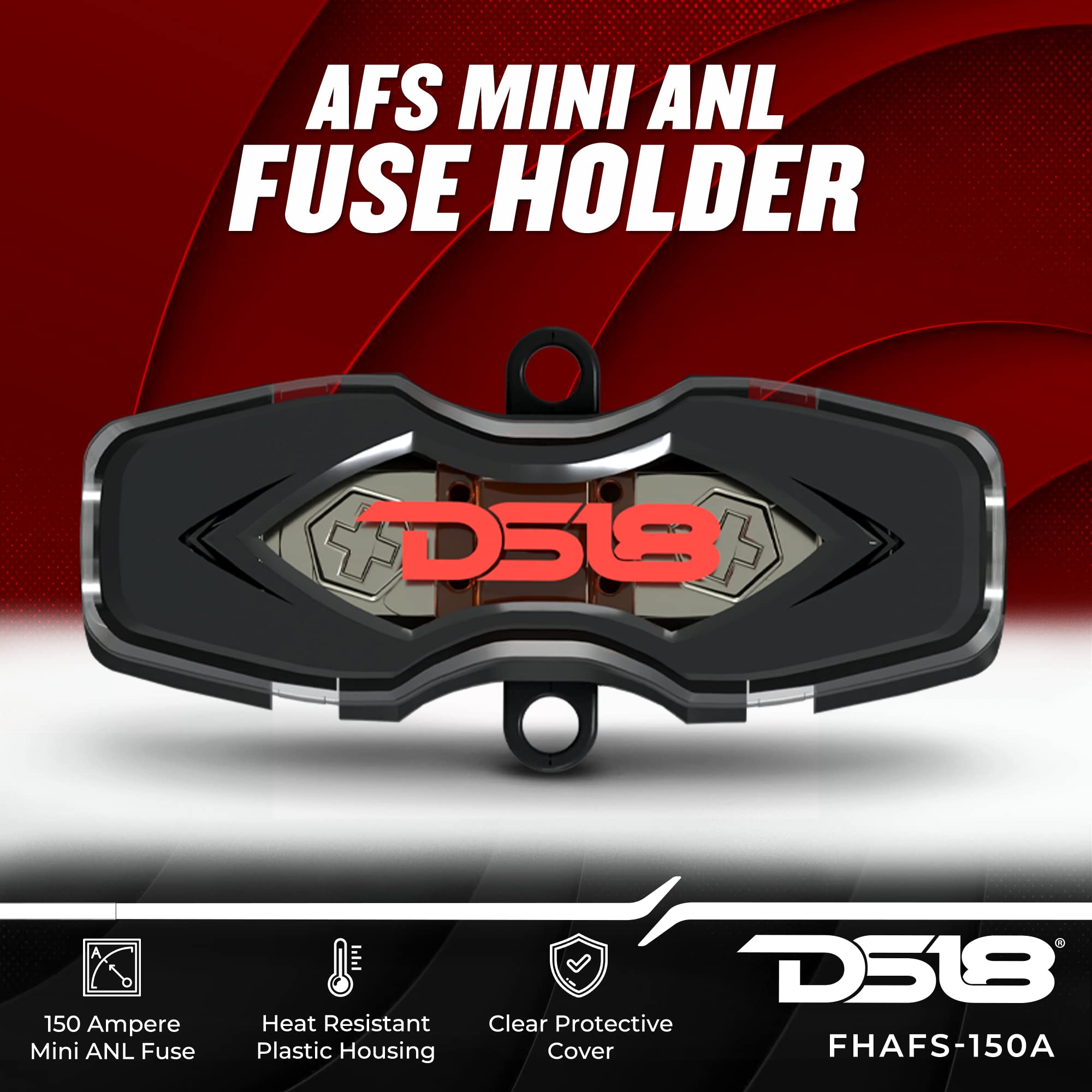Ds18 Fhafs 150A Round Afs Mini Anl Fuse Holder 4/8Ga In   4/8Ga Out With 150A Fuse