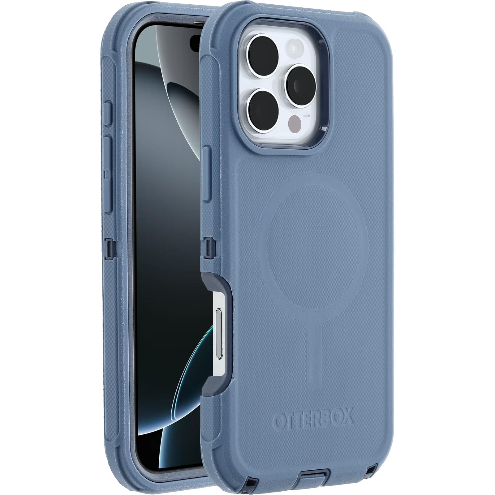 Otterbox Iphone 16 Pro Max Defender Series Case   Baby Blue Jeans