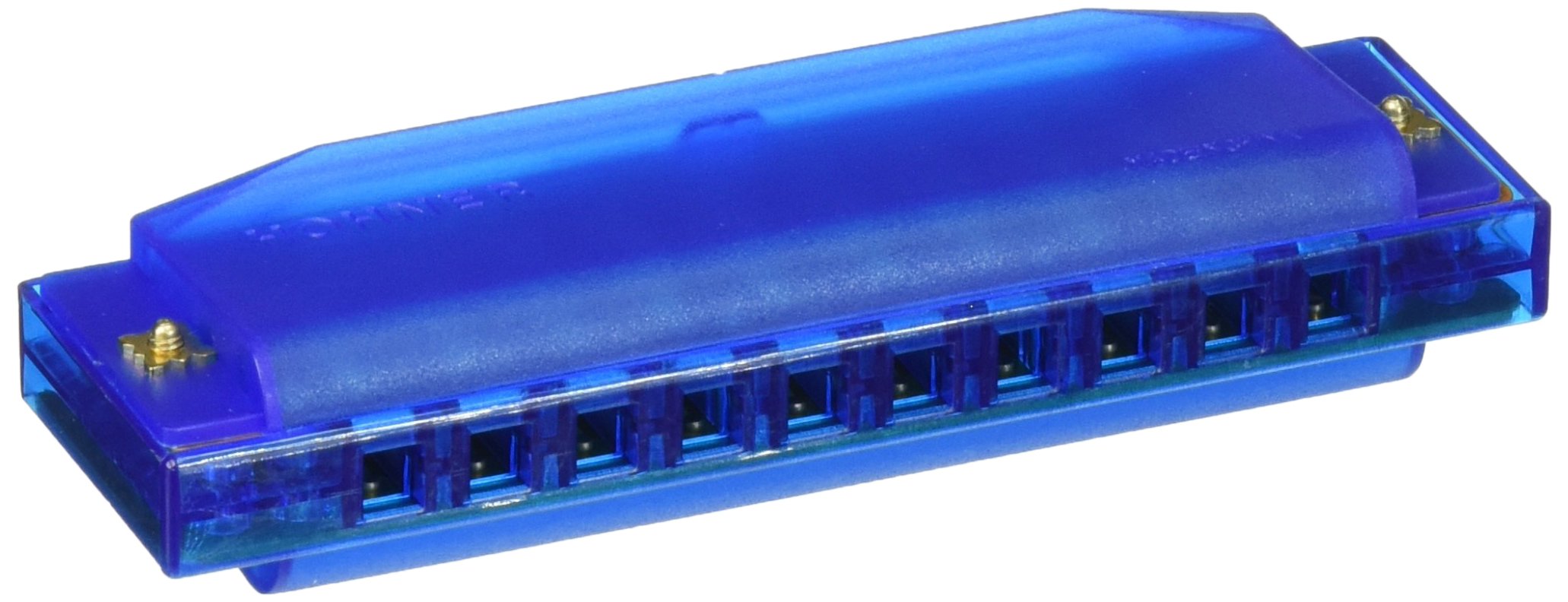 Clearly Colorful Translucent Harmonica, Blue