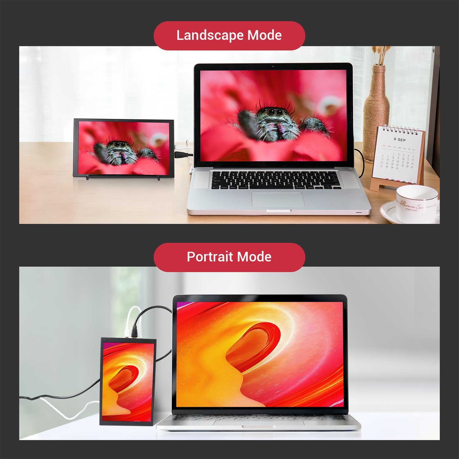 Elecrow 8 Inch Touchscreen Monitor Portable Screen Hdmi Compatible Lcd Display 1280X800 Compatible With Raspberry Pi Pc Jetson N