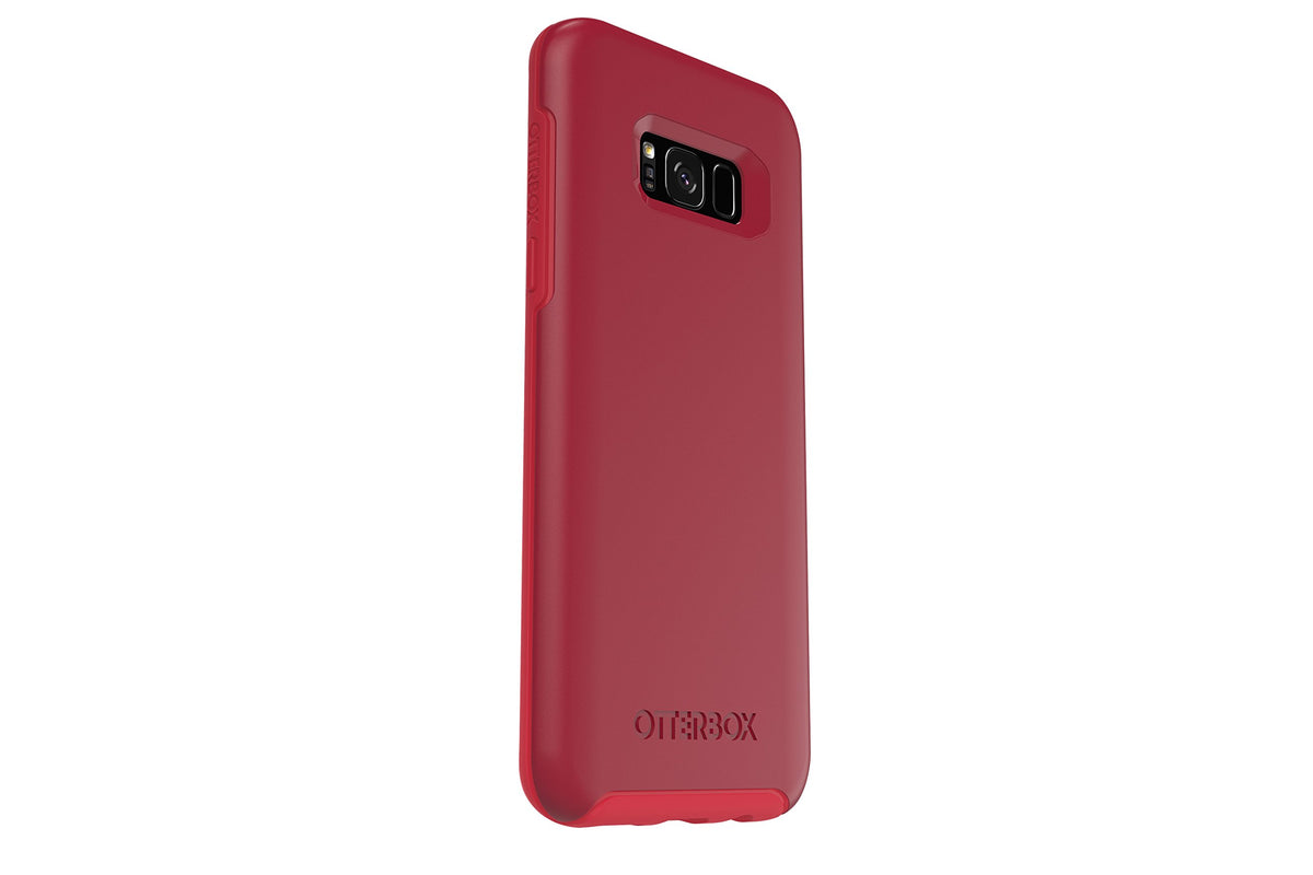 Otterbox Symmetry Series For Samsung Galaxy S8+   Retail Packaging   Rosso Corsa (Flame Red/Race Red)