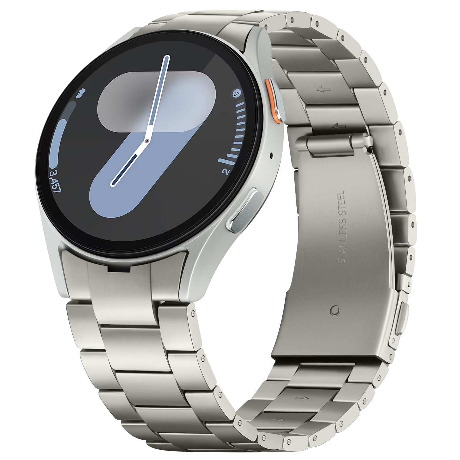 Anlinser Titanium Bands Compatible with Samsung Galaxy Watch 7/6/5/4/FE Band 44mm 40mm, for Galaxy Watch 6 Classic 47mm 43mm/5 P