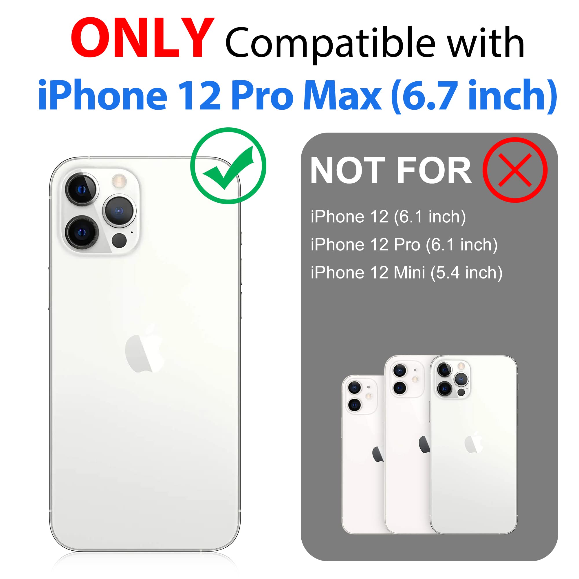 Sportlink Compatible With Iphone 12 Pro Max Waterproof Case   Full Body Shockproof Dustproof Phone Screen Protector Rugged Cases