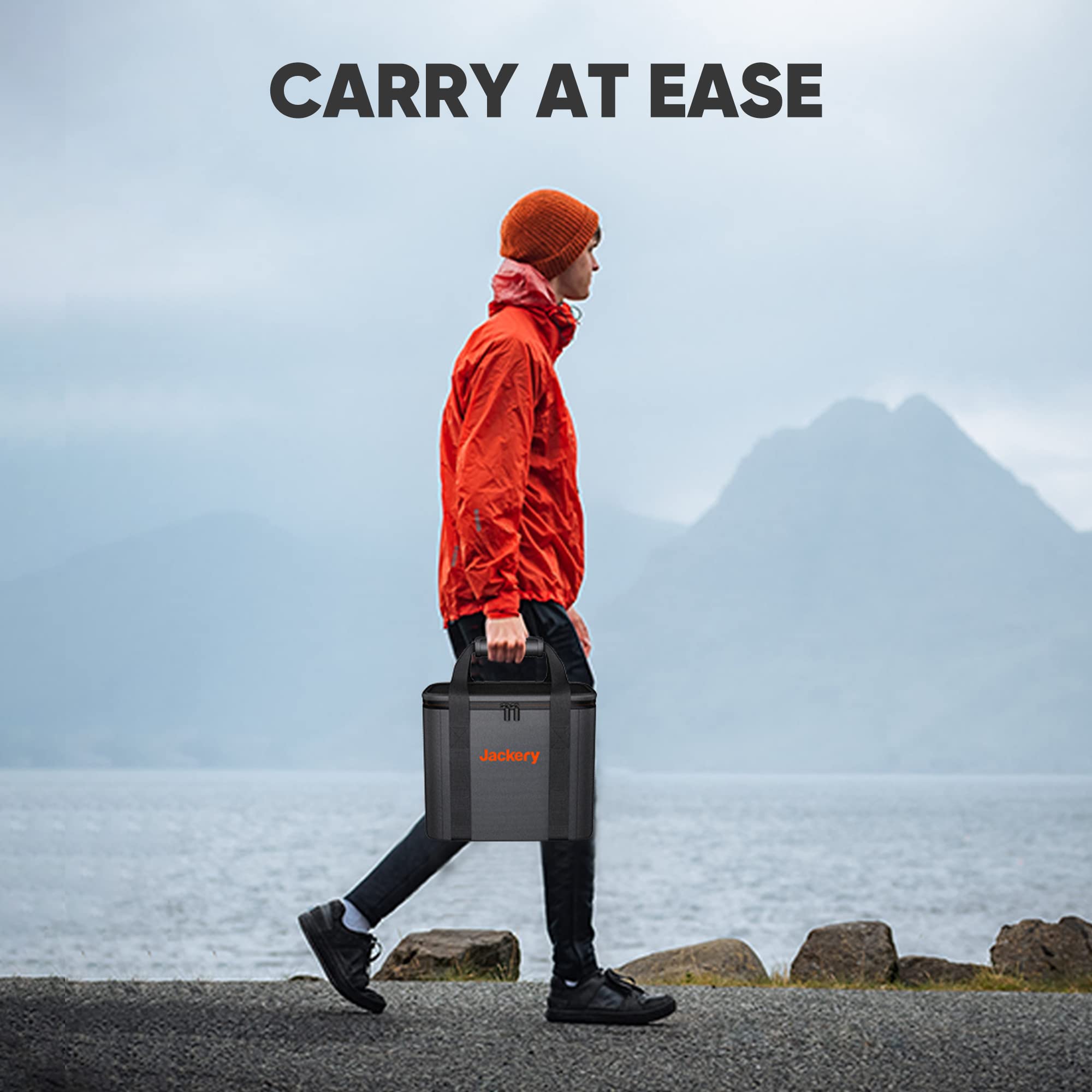 Jackery Carrying Case Bag (S Size) For Explorer 240/300 / 500 Portable Power Station   Black (Power Station Not Included)