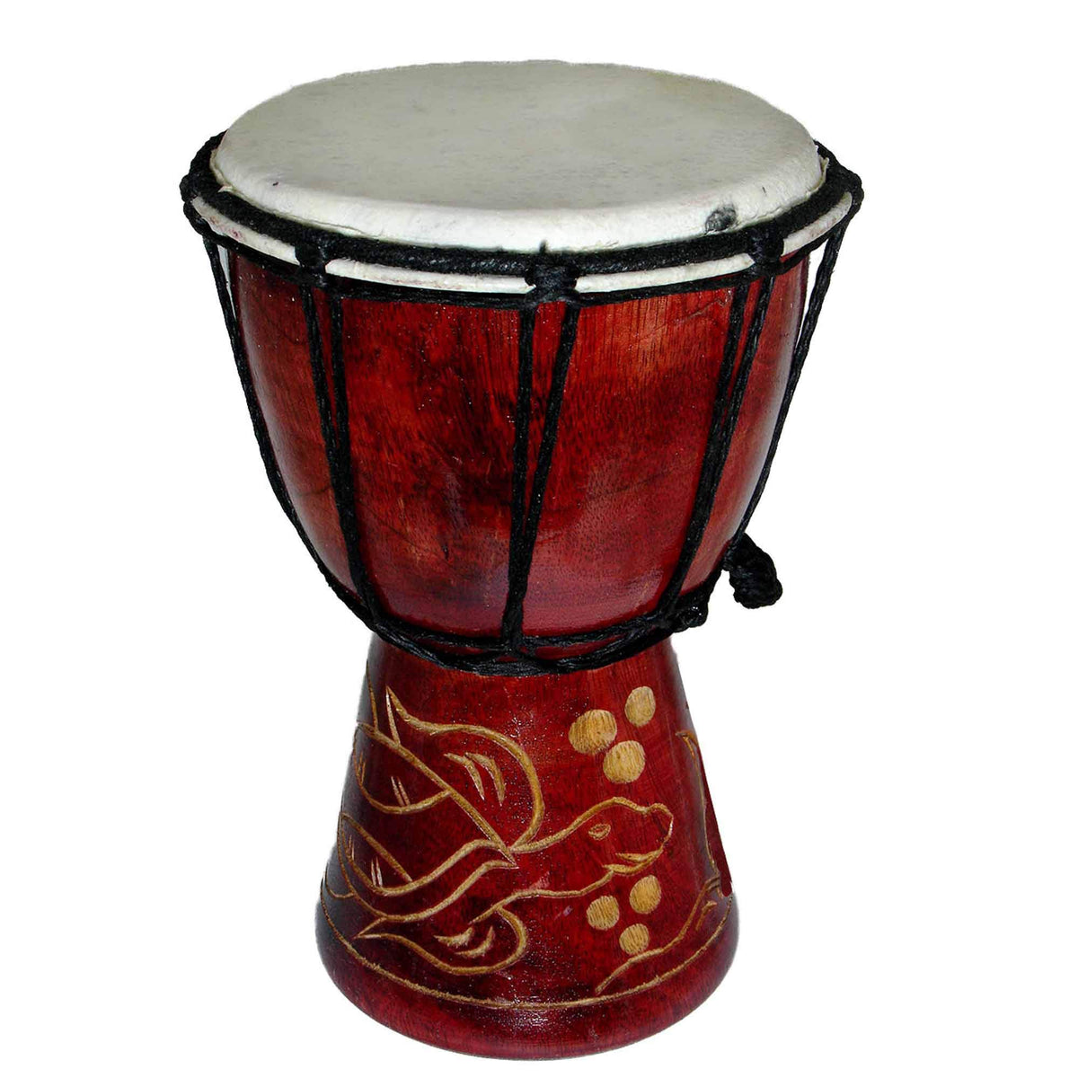 Djembe Drum Carved Bongo African Inspired Music Also A Unique Gifting Idea. Carver Abstract Elephant Giraffe Turtle. (8 Inch, Tu