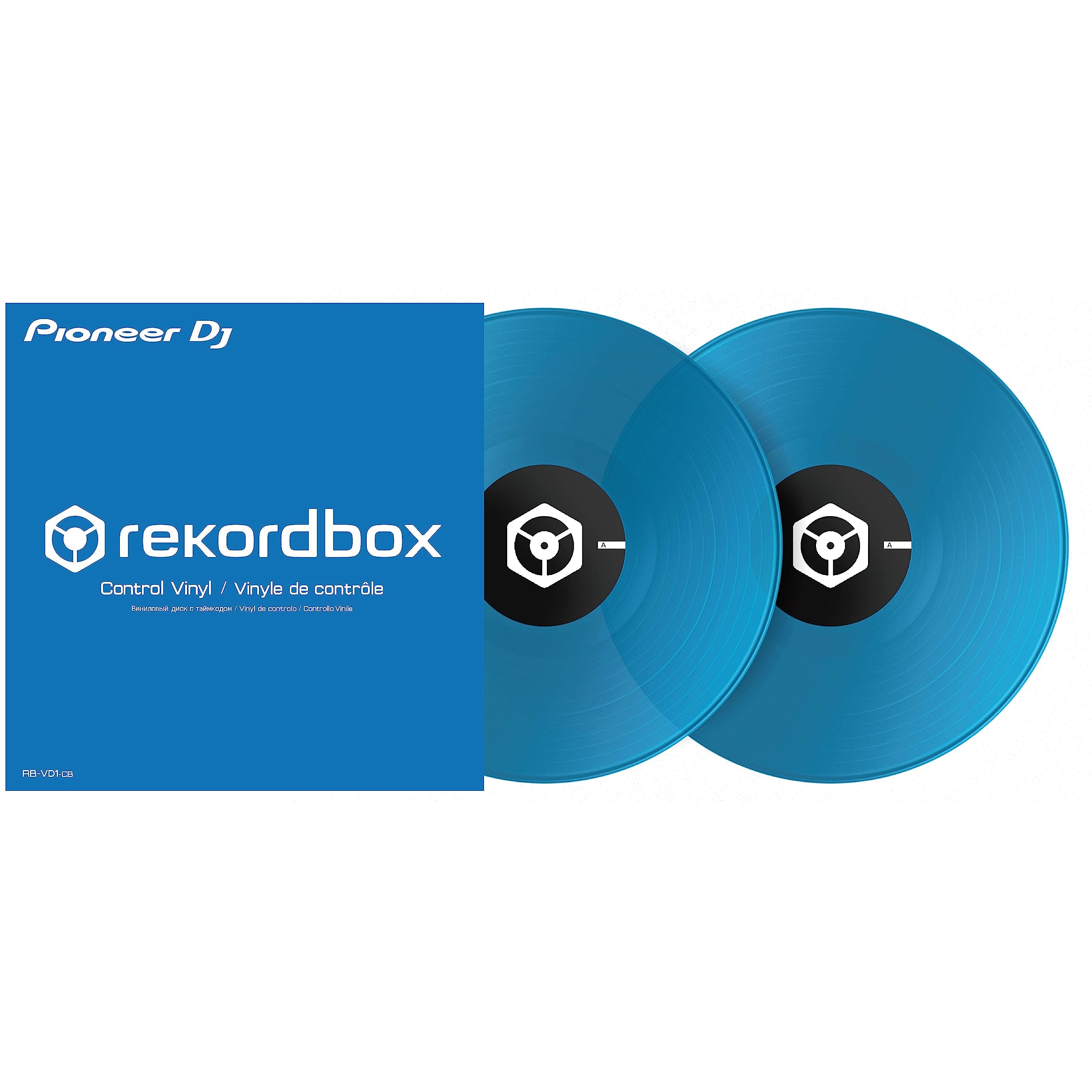 Pioneer Dj 12 Inches Control Vinyl Clear Blue, Pair