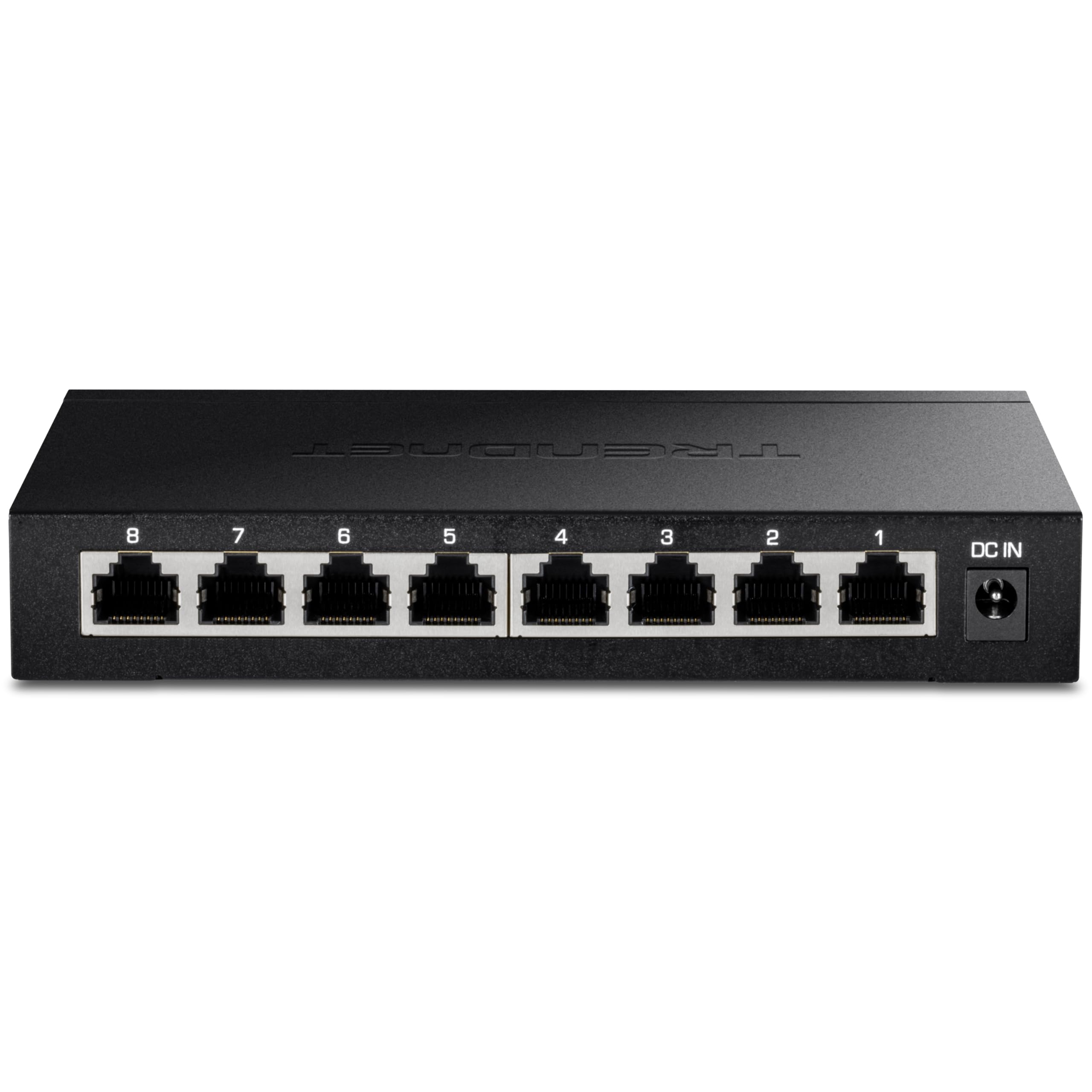 Trendnet 8 Port Unmanaged 25G Switch, 8 X 25Gbase T Ports, 40Gbps Switching Capacity, Backwards Compatible With 10 100 1000Mbps