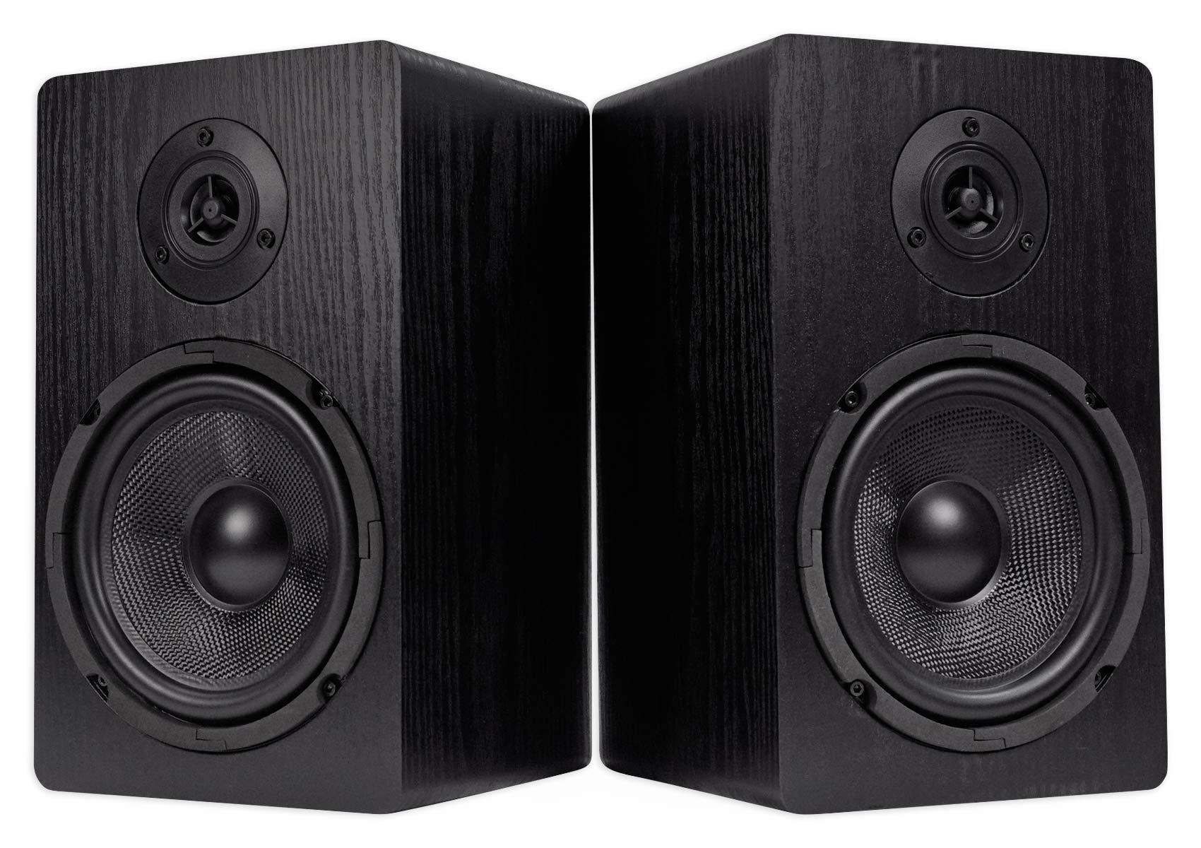 Rockville 2 Rockshelf 64B 400W Black 6.5'''' Home Theater Bookshelf Speakers/4 Ohm (Rockshelf 64B V2)