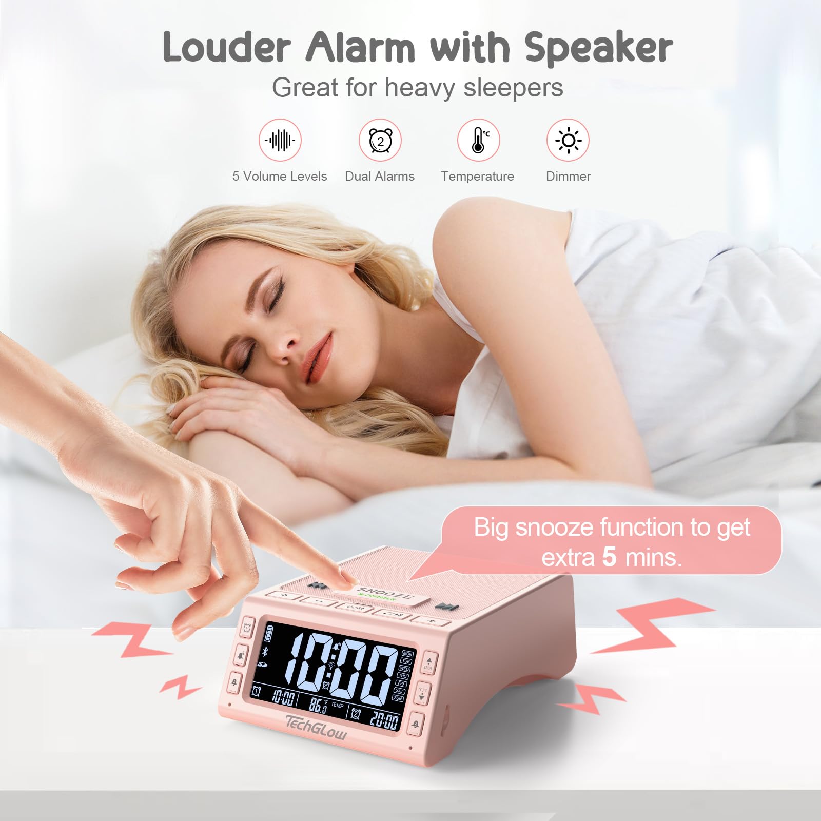 Gifts For Women   Techglow Foldable Cellphone Stand With Bluetooth Speaker Birthday Gift Idea For Mother Father Cool Gadget Tech