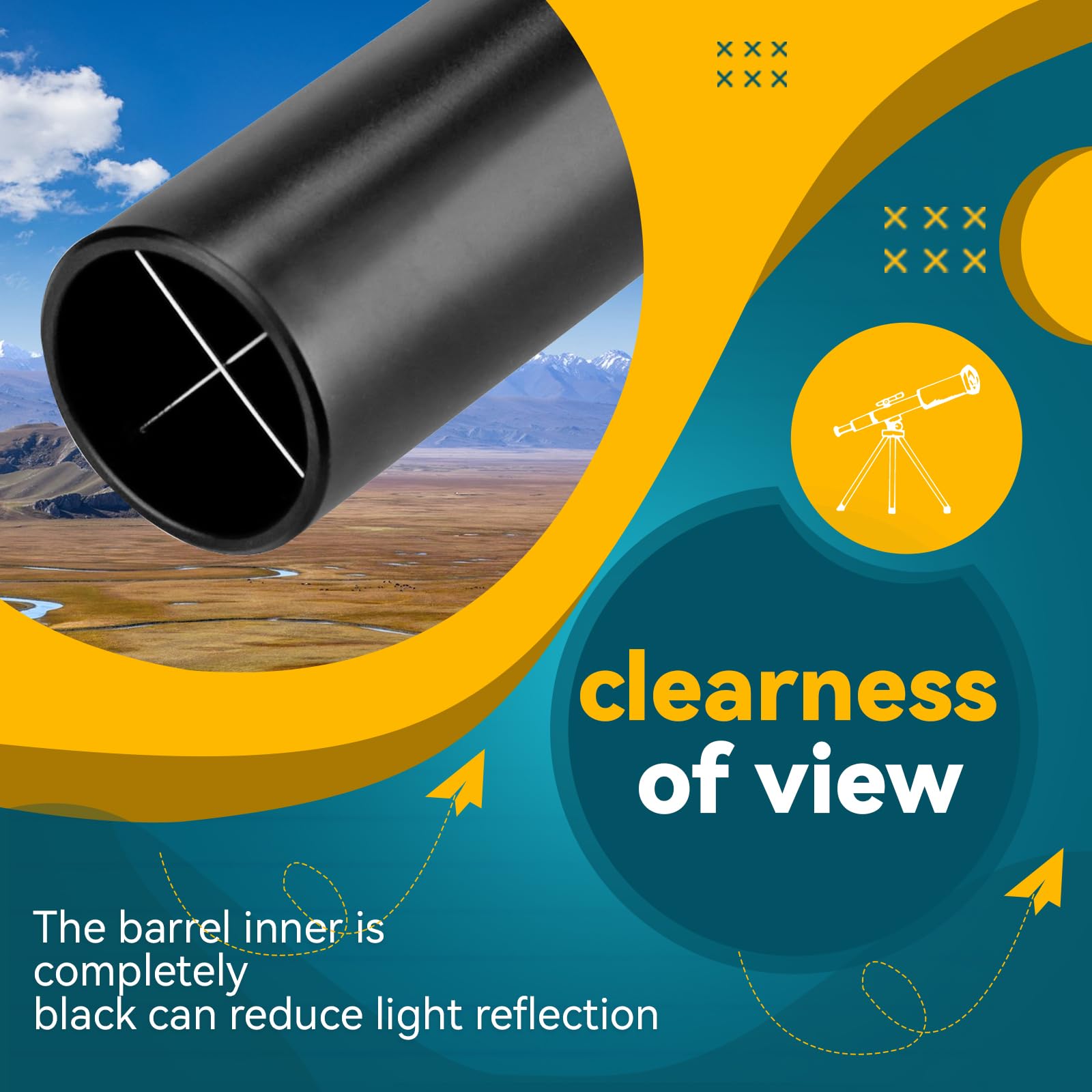 Svbony Sv197 Collimating Cheshire Eyepiece, 1.25 Inch Collimation Eyepiece, For Newtonian Reflector Telescope