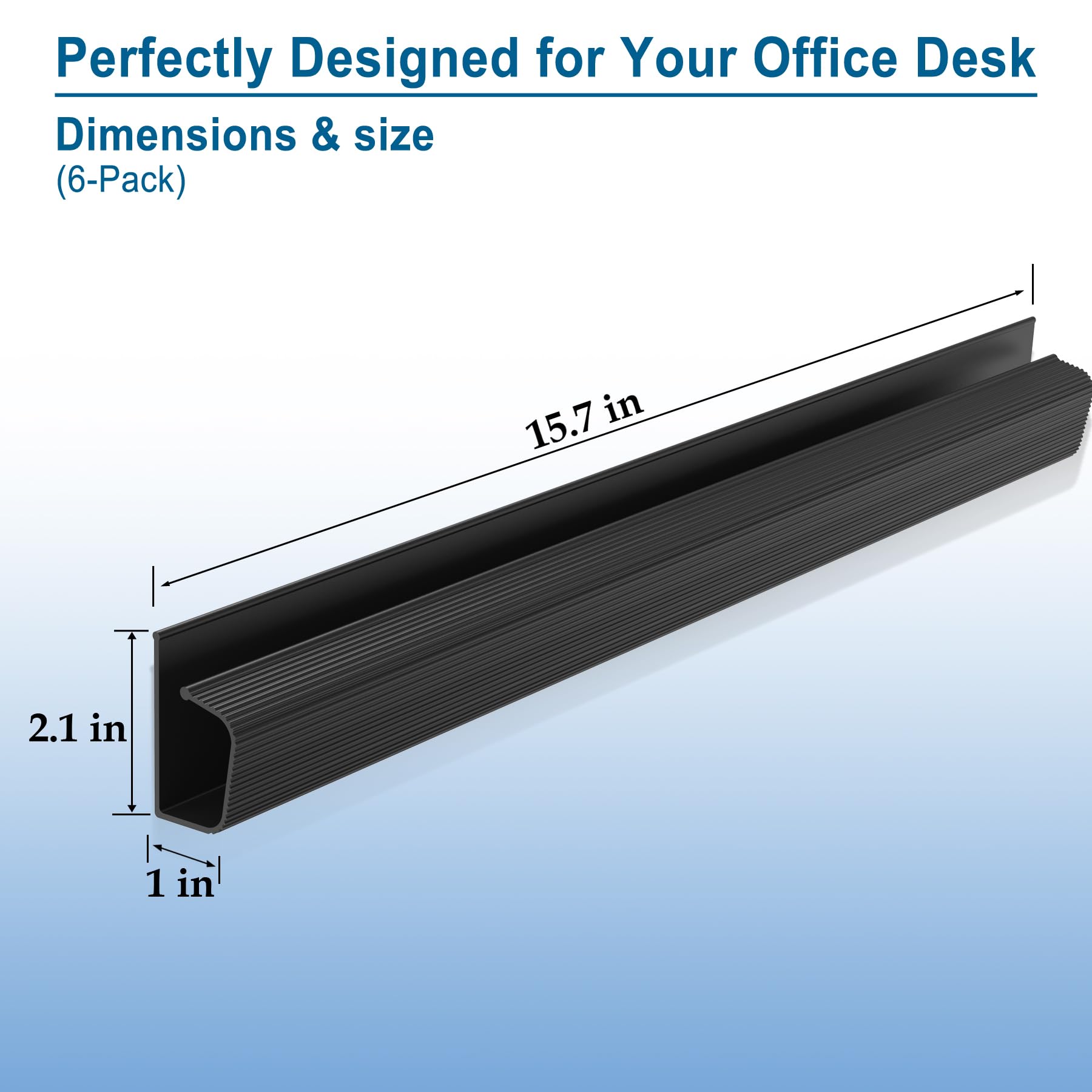 Cable Management Under Desk, Cable Management J Channel For Desk, Cable Hider Under Desk Easy Installation Without Drilling Requ