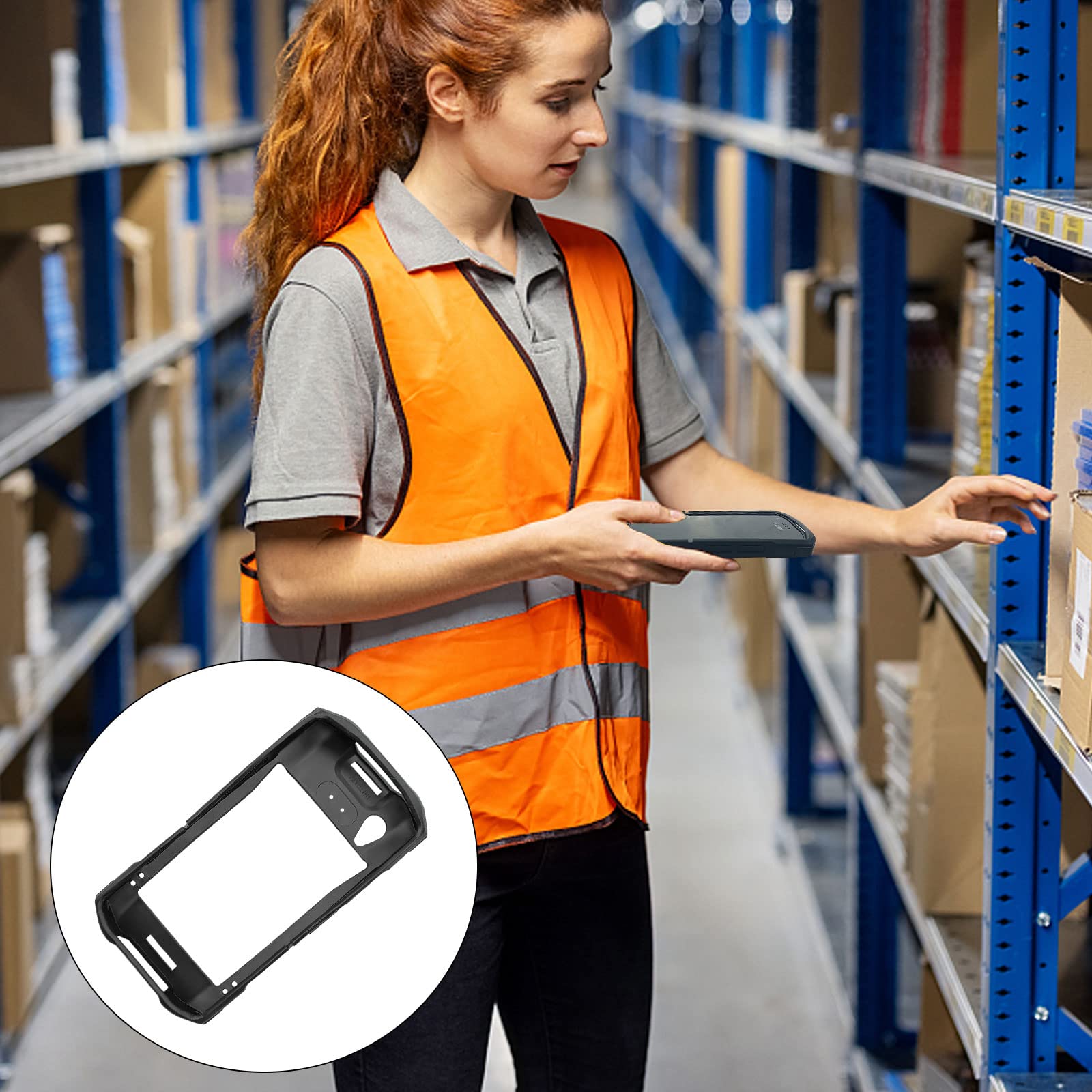 Protective Case Compatible With Zebra Tc21 Tc26   Durable Cover For Barcode Scanner, Precision Fit, Black