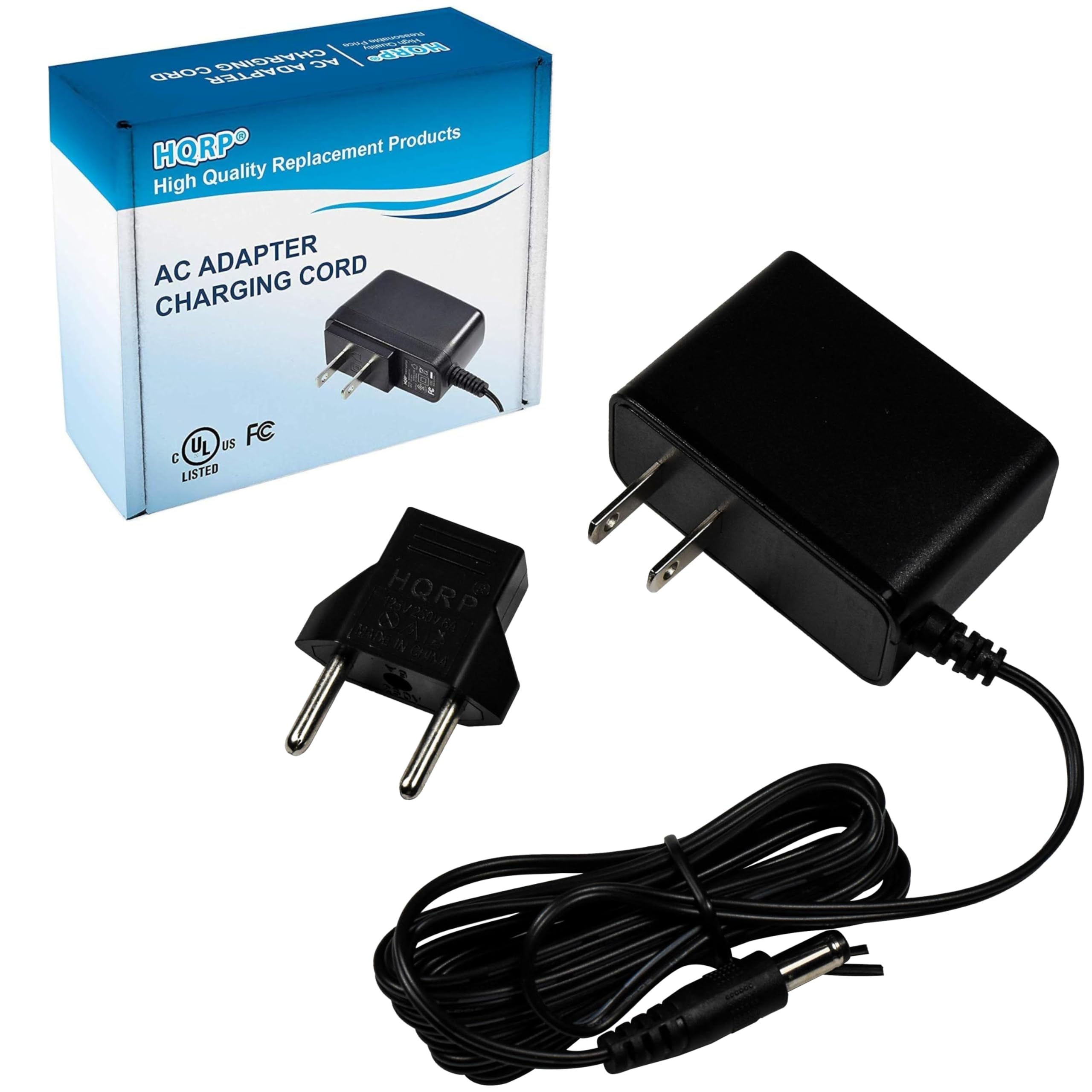 Hqrp Ac Adapter Fits Diamondback 800Ub, 800Rb, 850Er, 860Rb, 860E, 960Ef, 960Sr, Apex U6, Apex R8 Elliptical/Fitness Bike Power Supply Cord Psu Diamond Back [Ul Listed] + Euro Plug Adapter