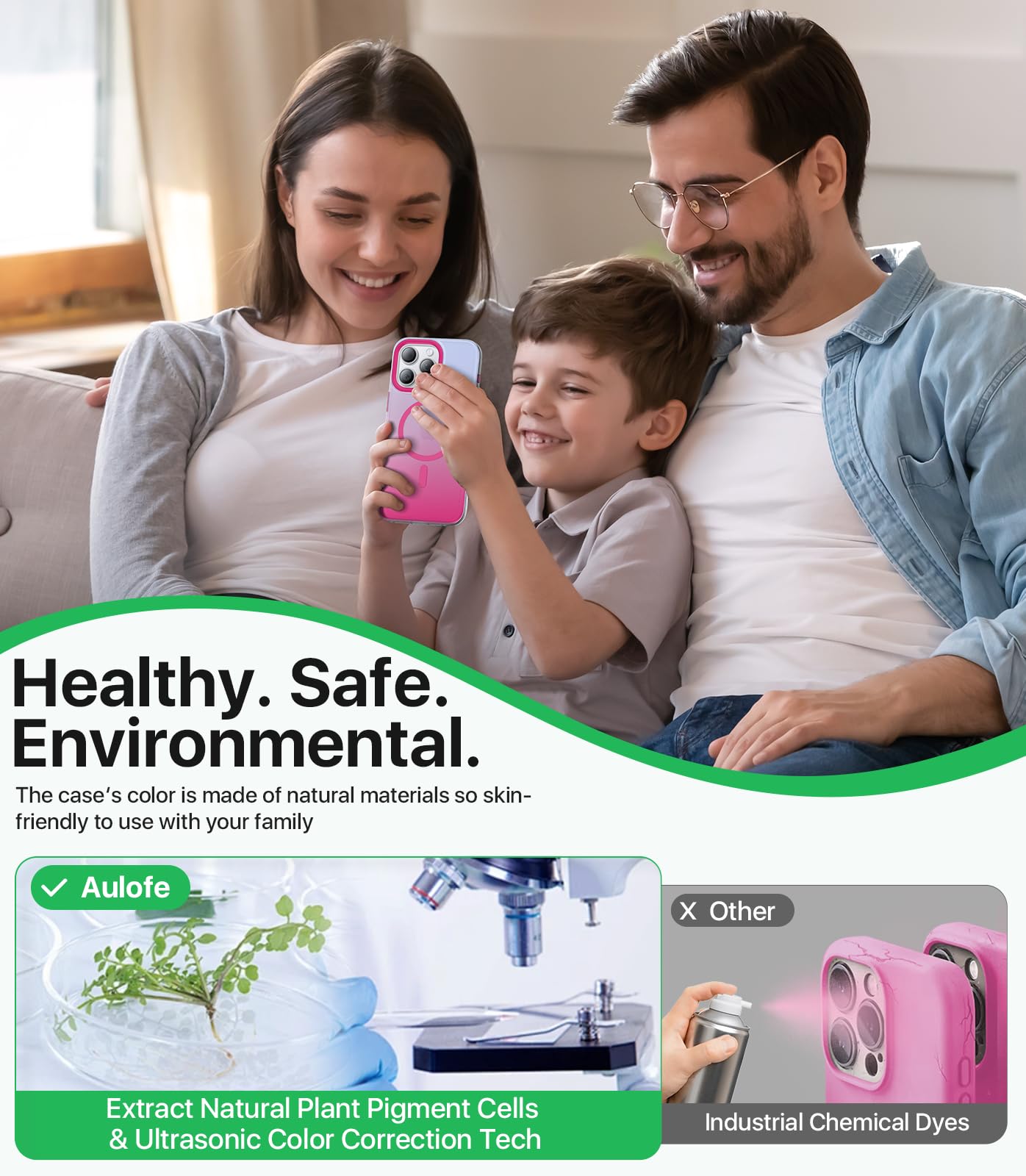 Aulofe Magnetic Shockproof For Iphone 16 Pro Max Case, Skin Friendly[Compatible With Magsafe] [Military Grade Protection]Anti Ye