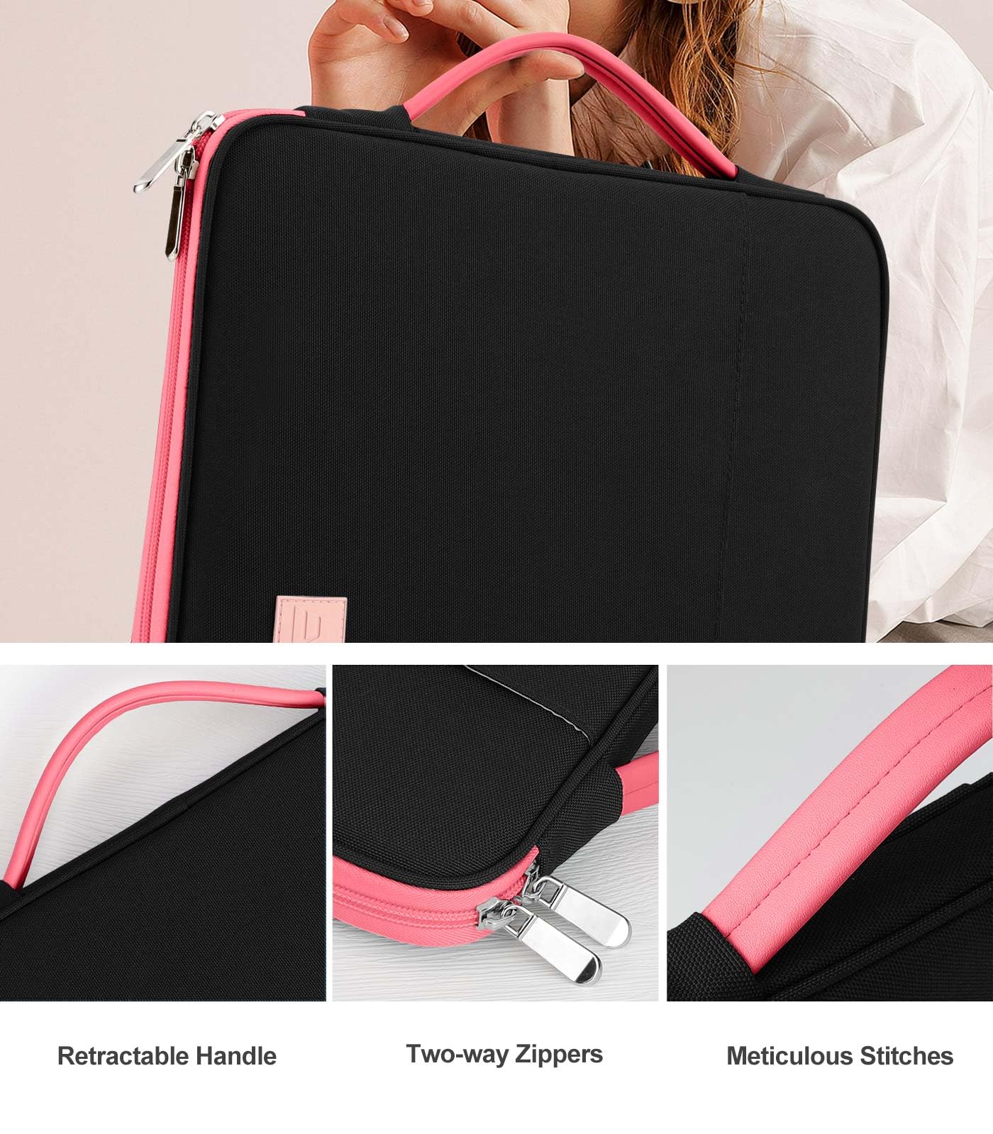 Dadanism 9-11 Tablet Sleeve Organizer Carrying Case With Handle For Ipad 10Th Gen 10.9, I Pad 9/8/7Th Gen 10.2, Ipad Air Pro 11,