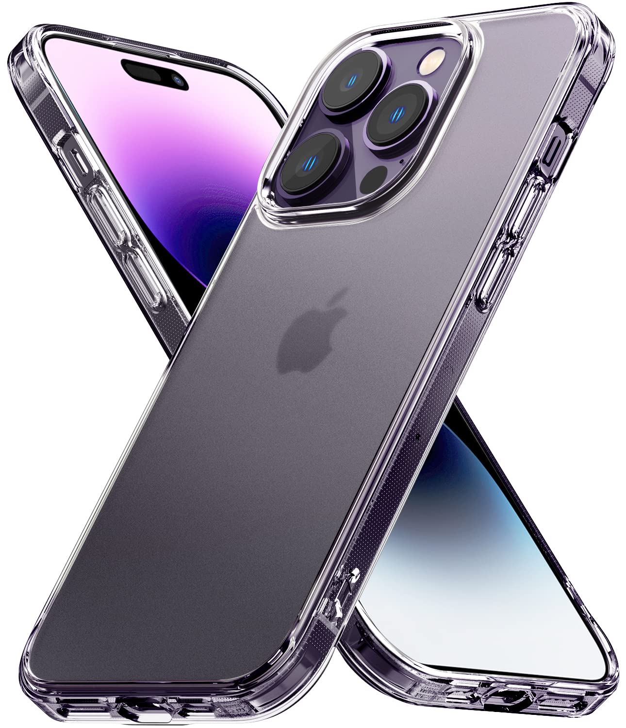 Ringke Fusion [Prevents Oily Smudges] Compatible with iPhone 14 Pro Max Case, Anti-Fingerprint Technology Easy to Hold Feels Vel