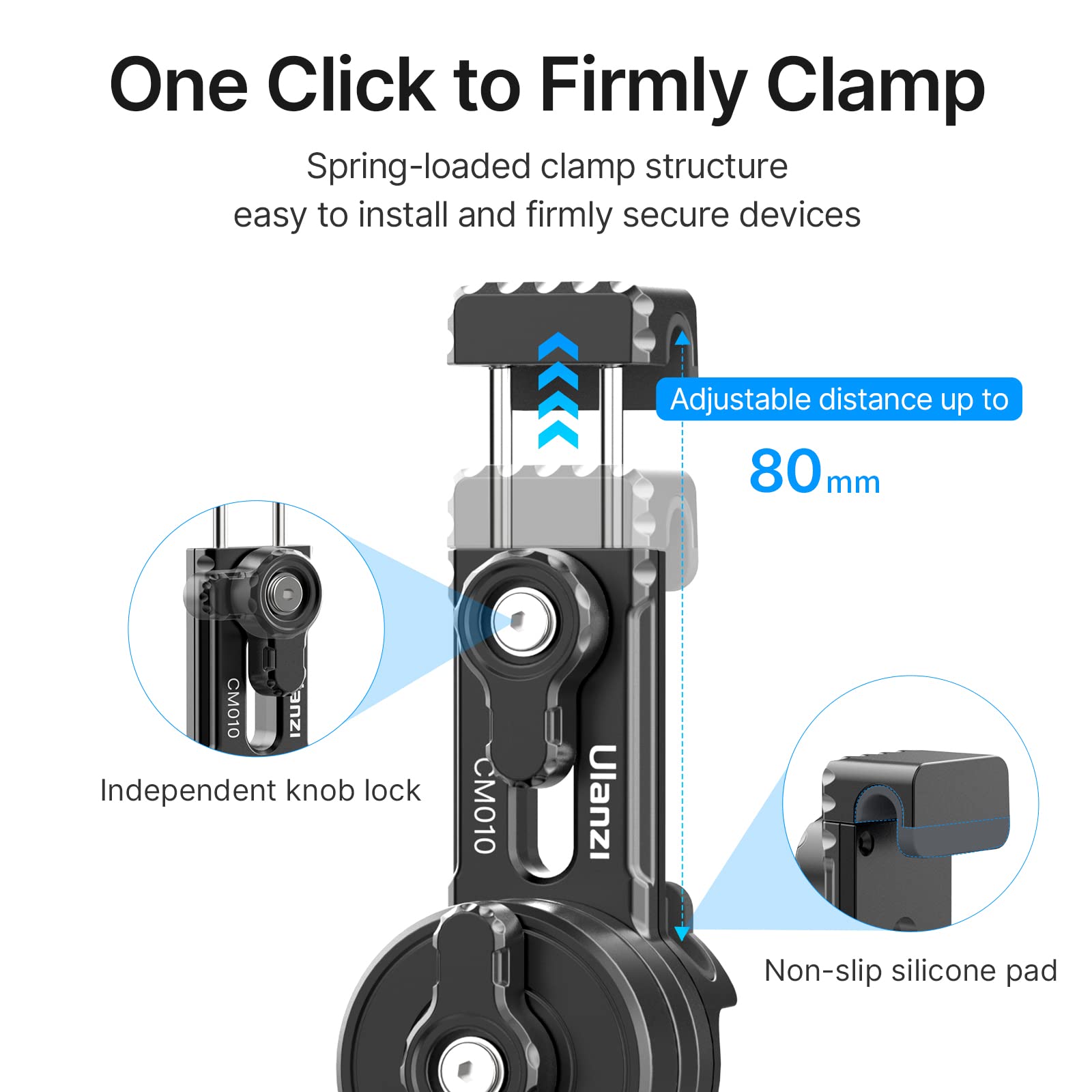 Baseball Fence Mount Holder For Action Cameras   Ulanzi Cm010 Action Cam Fence Clamp Mount Phone Holder Video Accessories