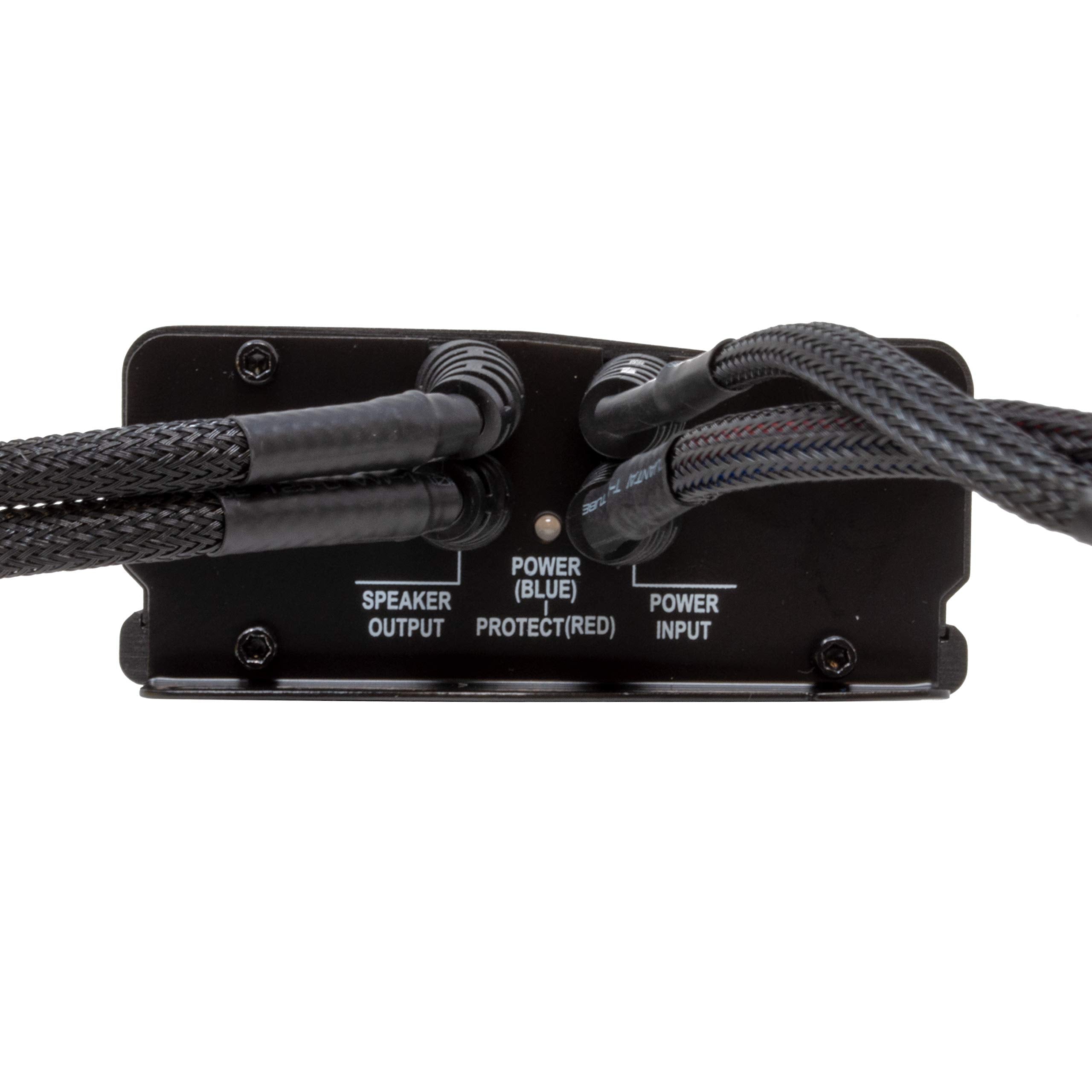 Mb Quart Marine Powersports Nautic 1 Channel 400 Watt Maximum Power Full Range Class D Amplifier With Pwm Mosfet Power, Black