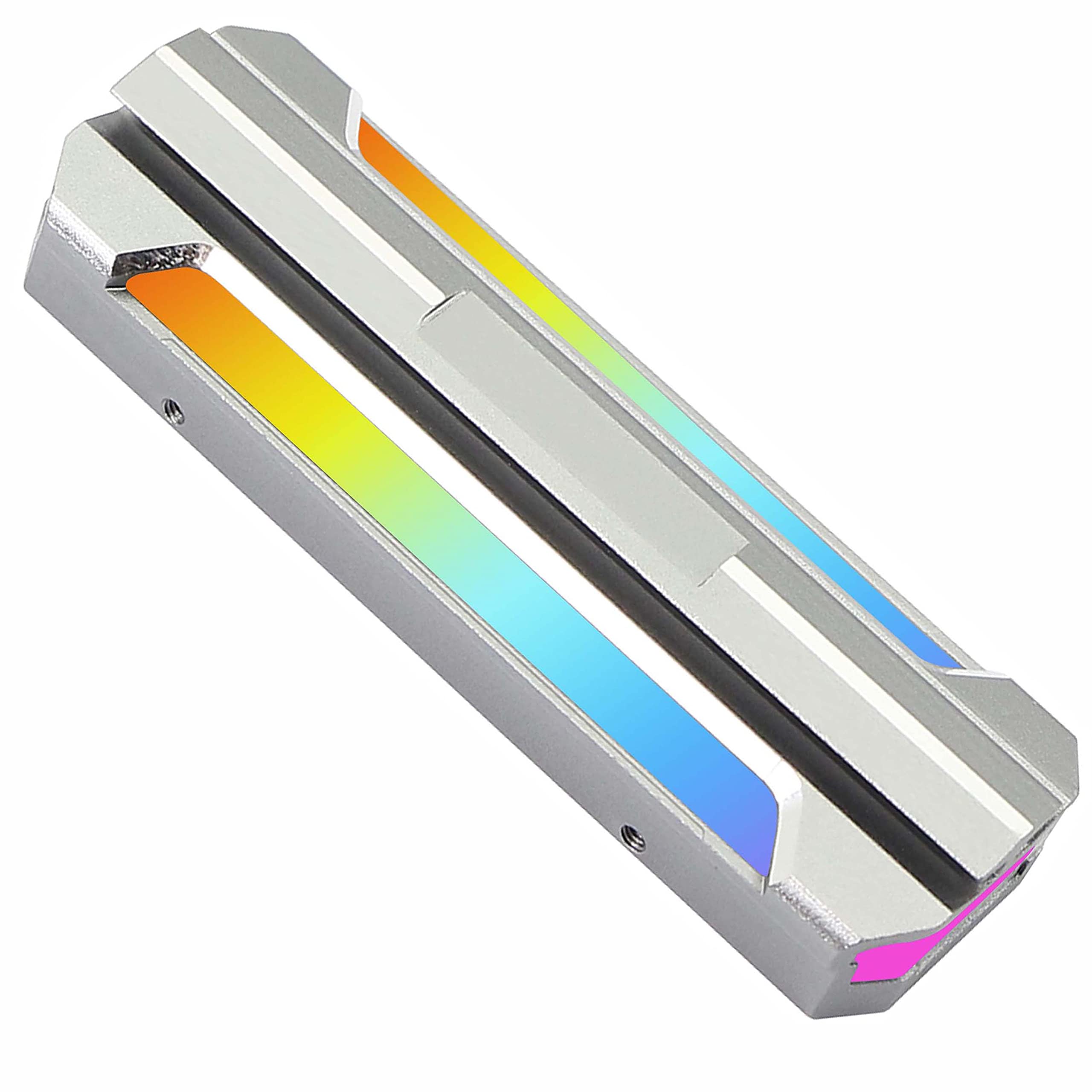 Xmsjsiy Argb M.2 Heatsink Cooler M.2 Ssd Solid State Disk Radiator 5V 3Pin Argb Double Sided Heat Sink With Thermal Silicone Pad