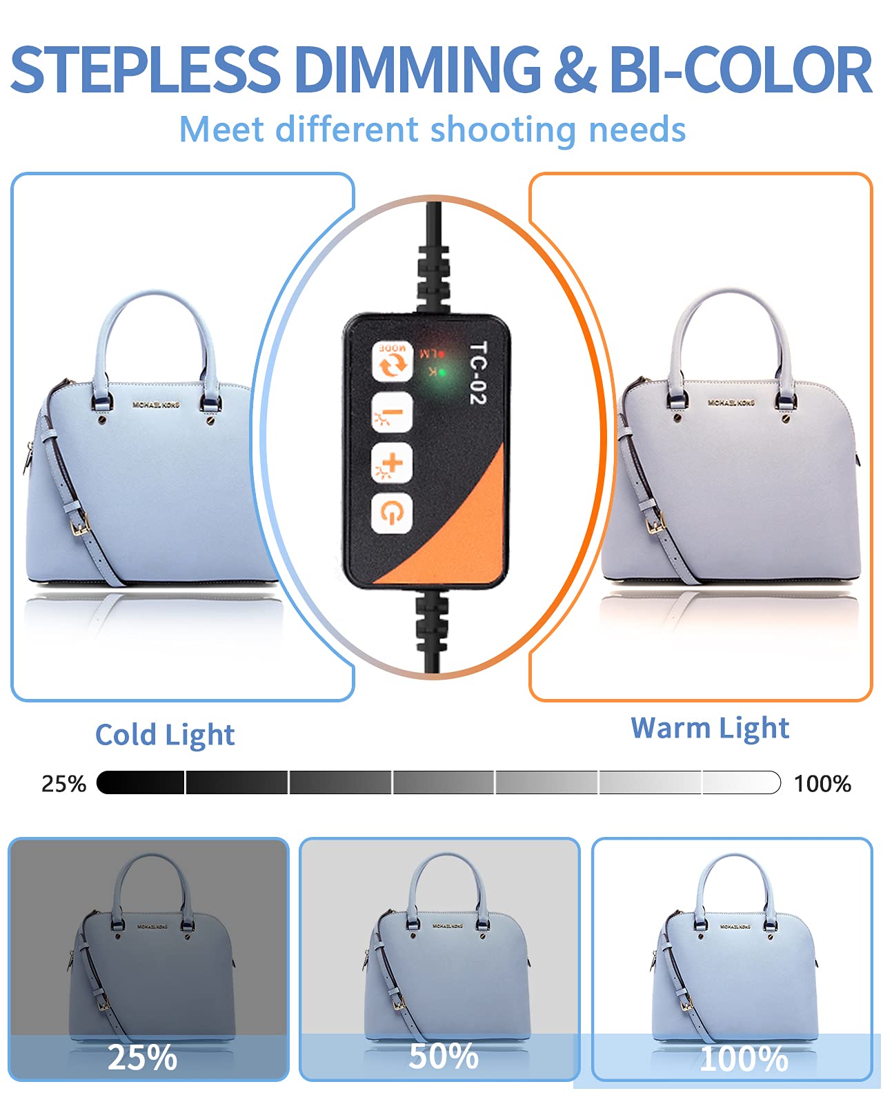 Photo Box, Travor Bi Color Photo Studio Box, 39''/100Cm Dimmable Photo Booth Shooting Tent Tabletop Photography Lighting Kit Wit