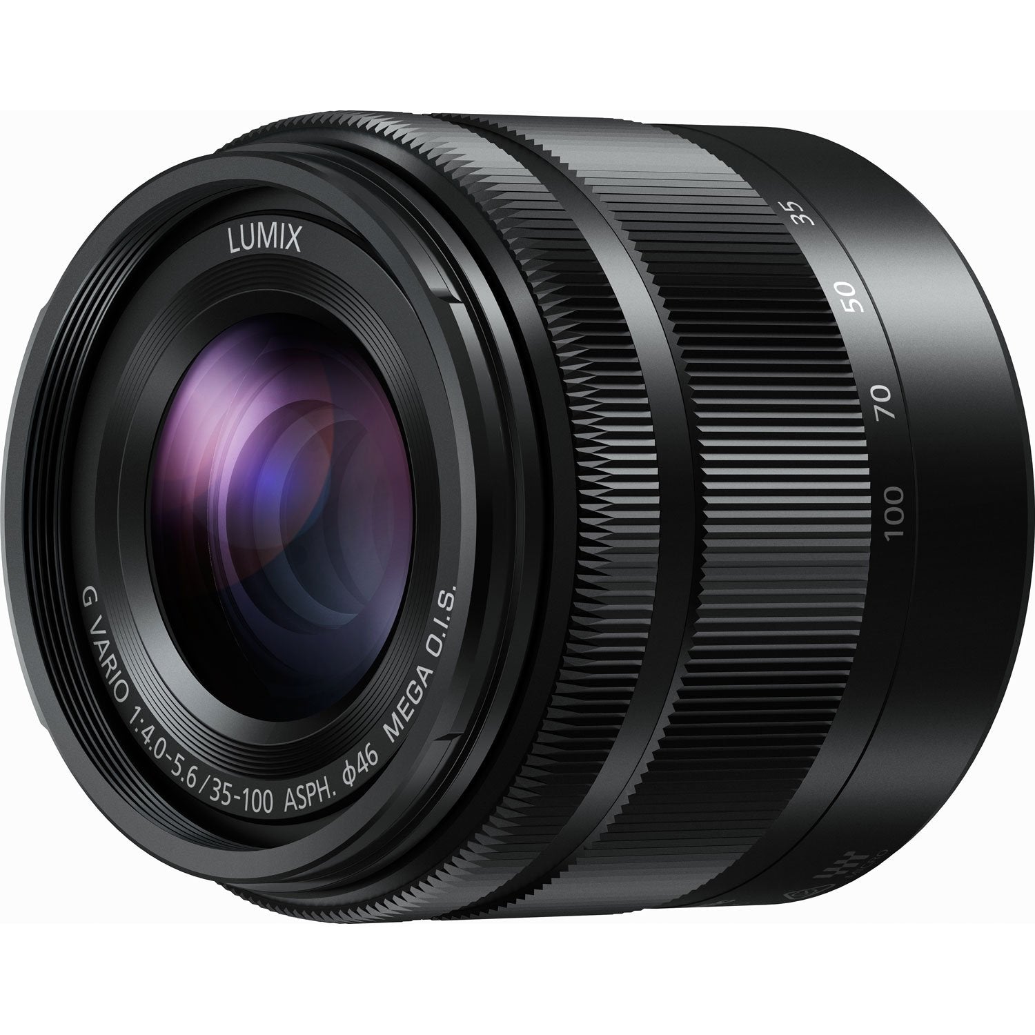 PANASONIC LUMIX G VARIO LENS, 35-100MM, F4.0-5.6 ASPH., MIRRORLESS MICRO FOUR THIRDS, MEGA OPTICAL I.S., H-FS35100K (USA BLACK)