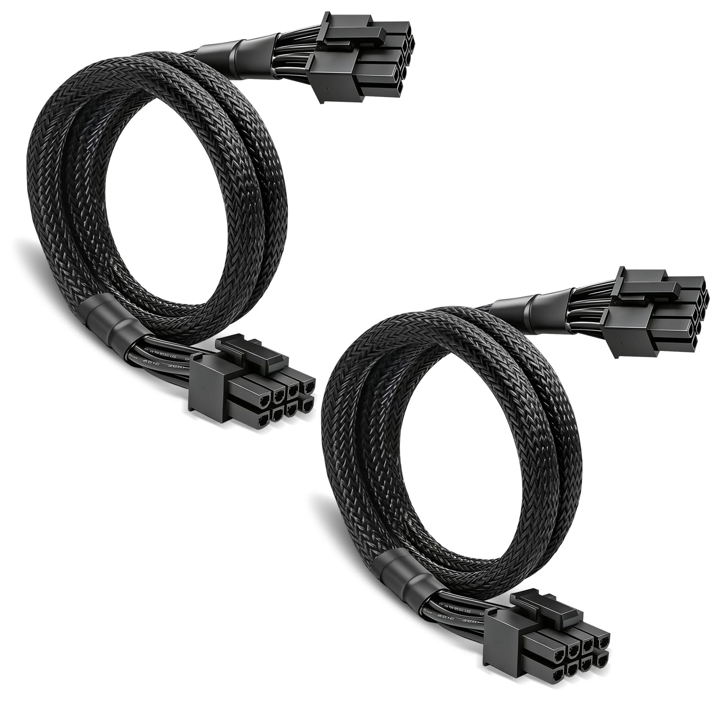 2 Pack PCIE Cable ONLY for MSI MAG A850GL A750GL & MPG A850G A1000G Power Supplies, ATX 3.0, PSU 8 Pin Male to PCIe 8 Pin (6+2) 