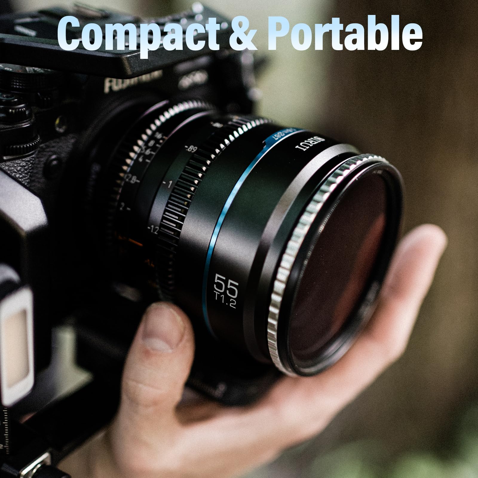 Sirui Night Walker 55Mm T1.2 S35 Cine Lens, Large Aperture Manual Focus Lens (Ms55E B, E Mount, Black)