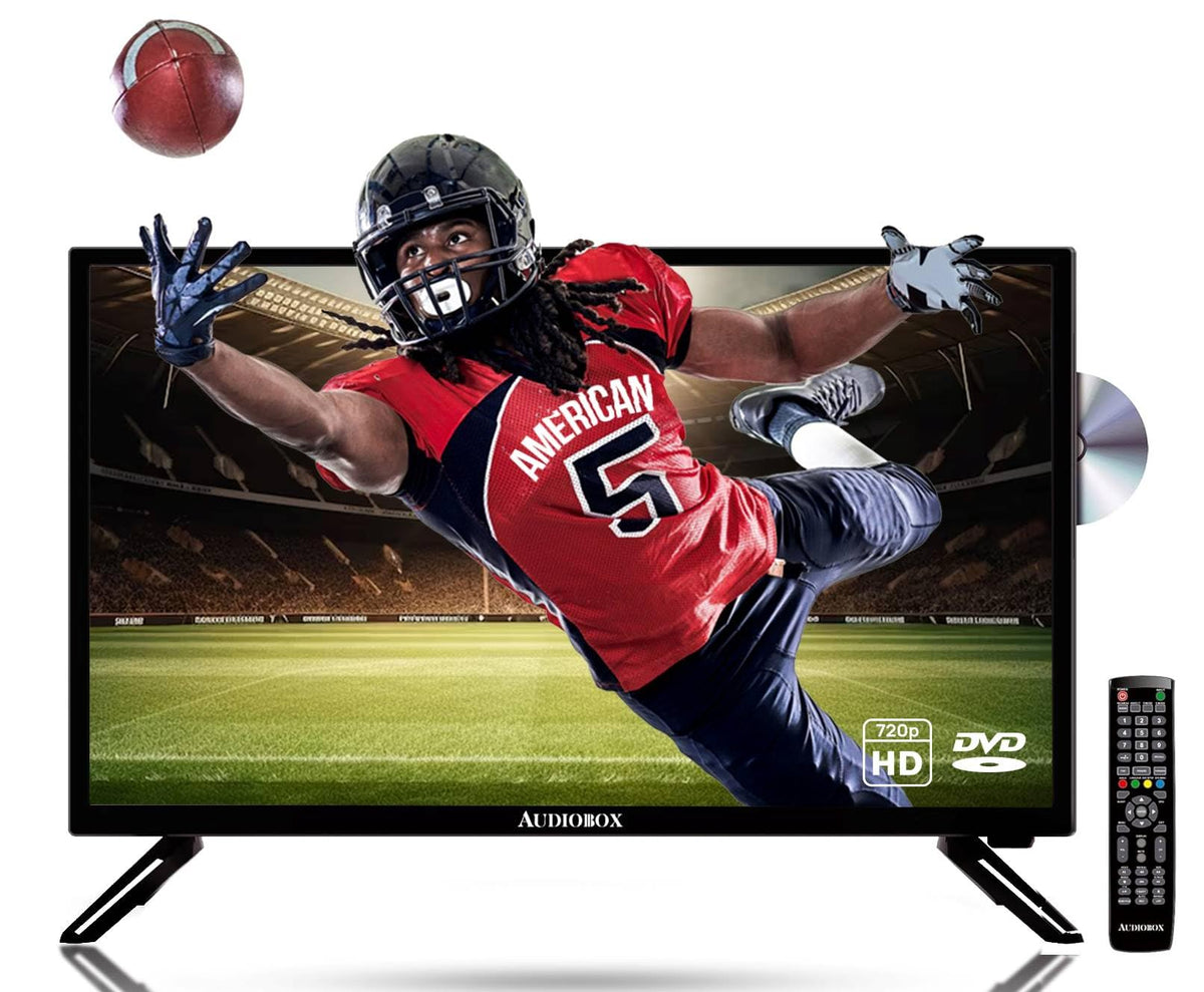 Audiobox 32'' Tv Hdtv & Monitor With Built-In Dvd Player | Hdmi & Usb With 12V & Car Cord Adapter For Rv, Camper, & Tailgating W